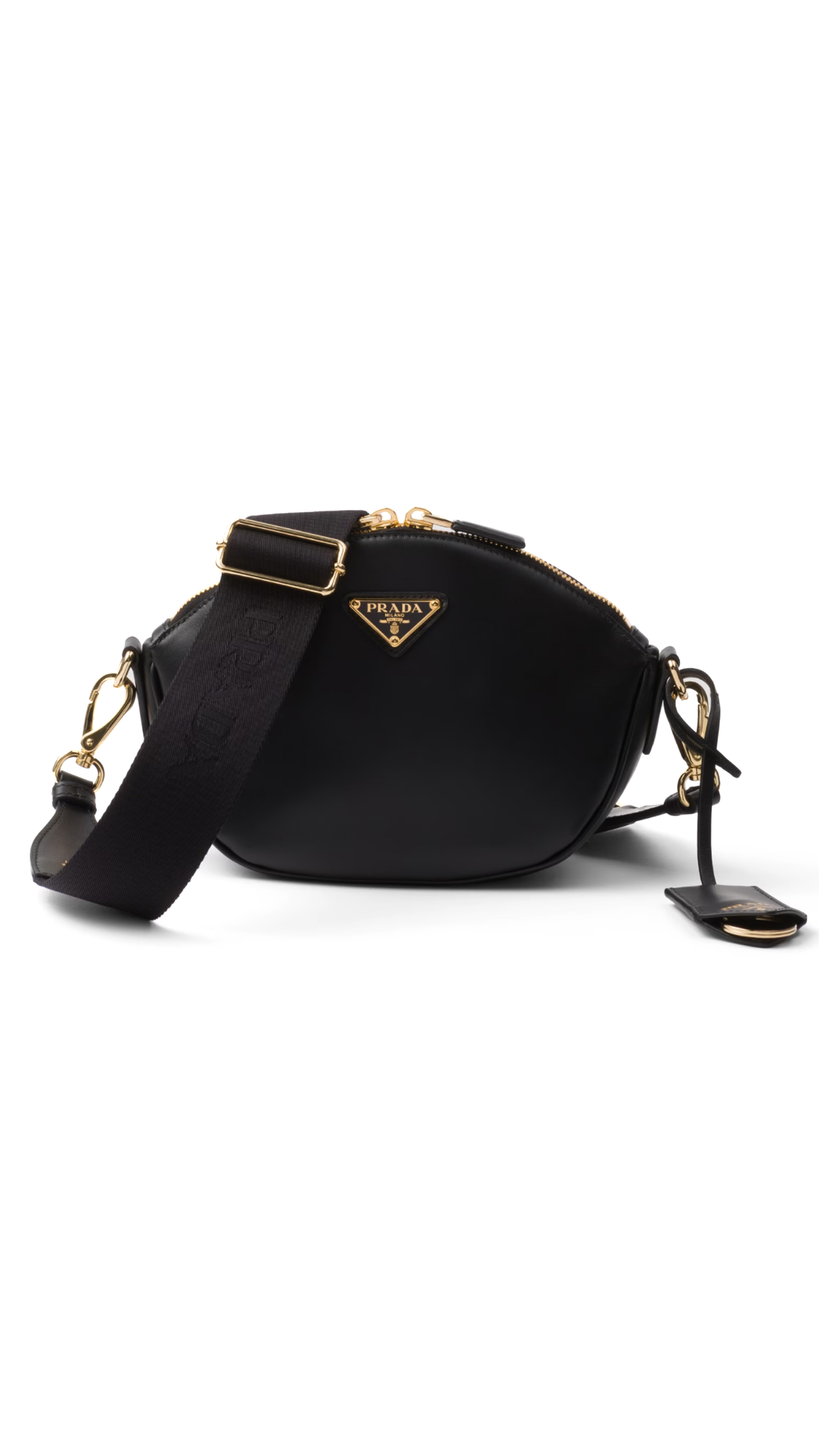 Nappa Leather Mini Shoulder Bag - Black