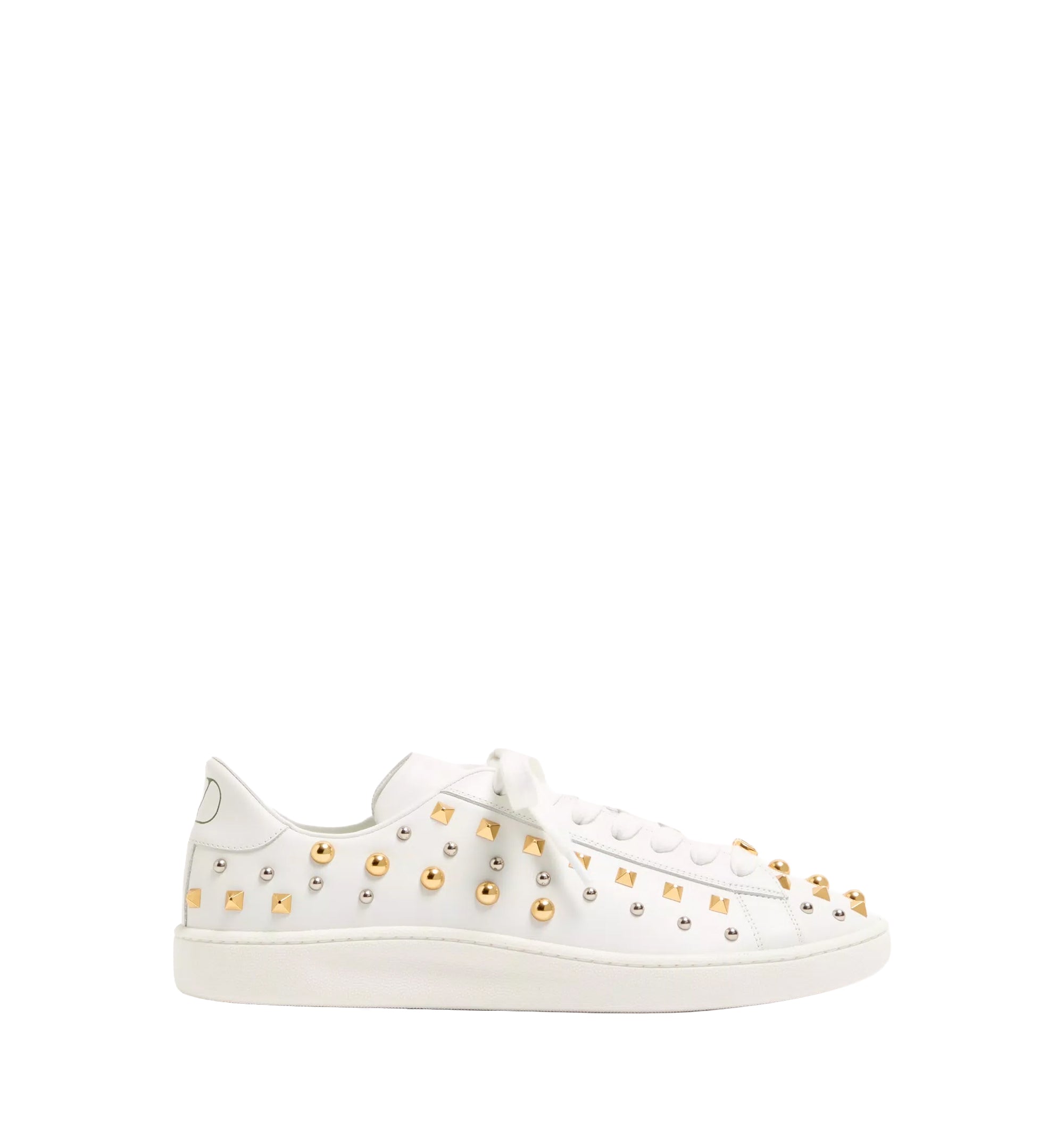 Royco Trainer In Nappa Calfskin With Stud Detail