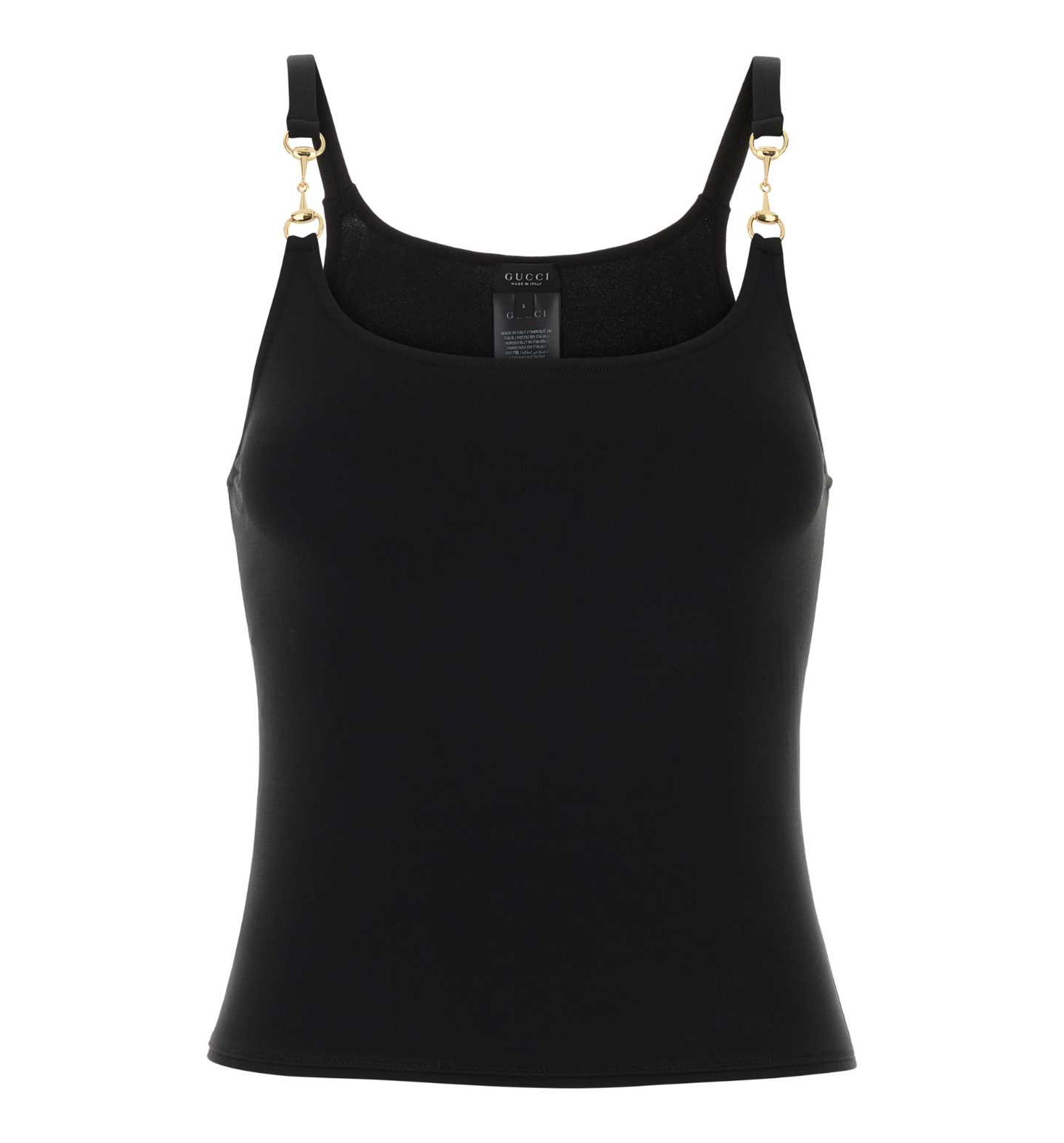 Viscose Crêpe Jersey Top With Horsebit
