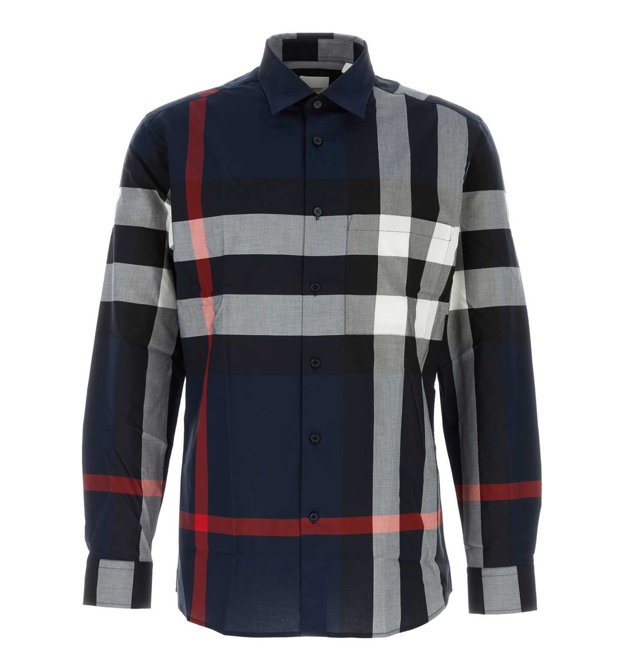 Slim Fit Check Cotton Shirt