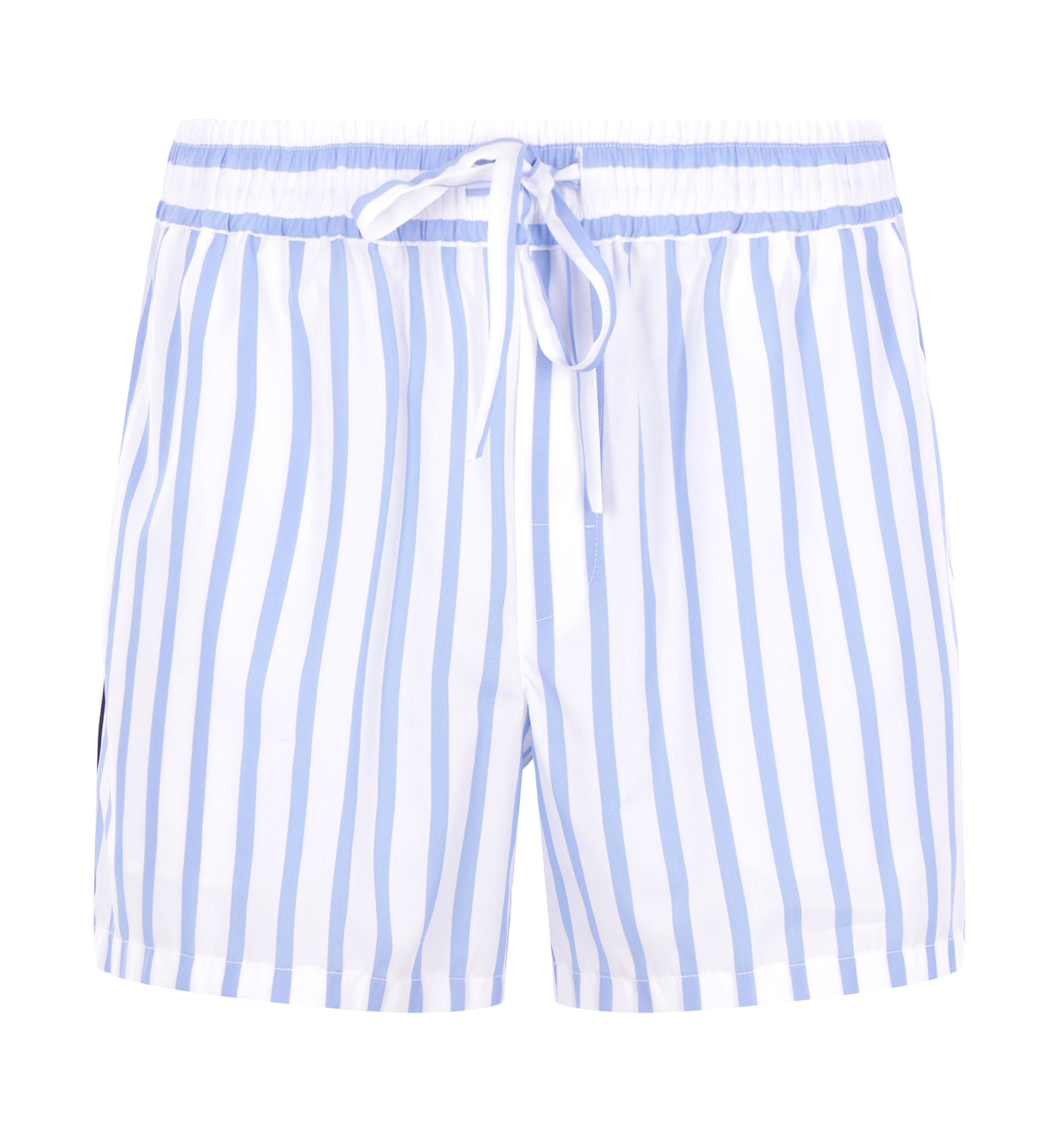 Striped Poplin Bermuda Shorts