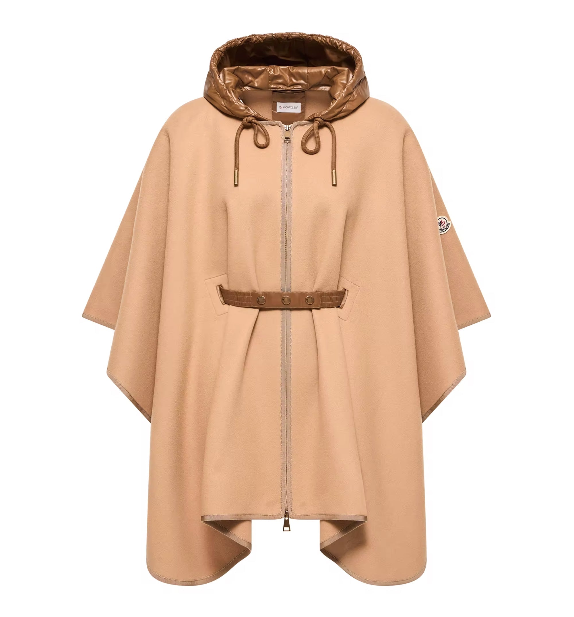 Padded Wool Blend Cape