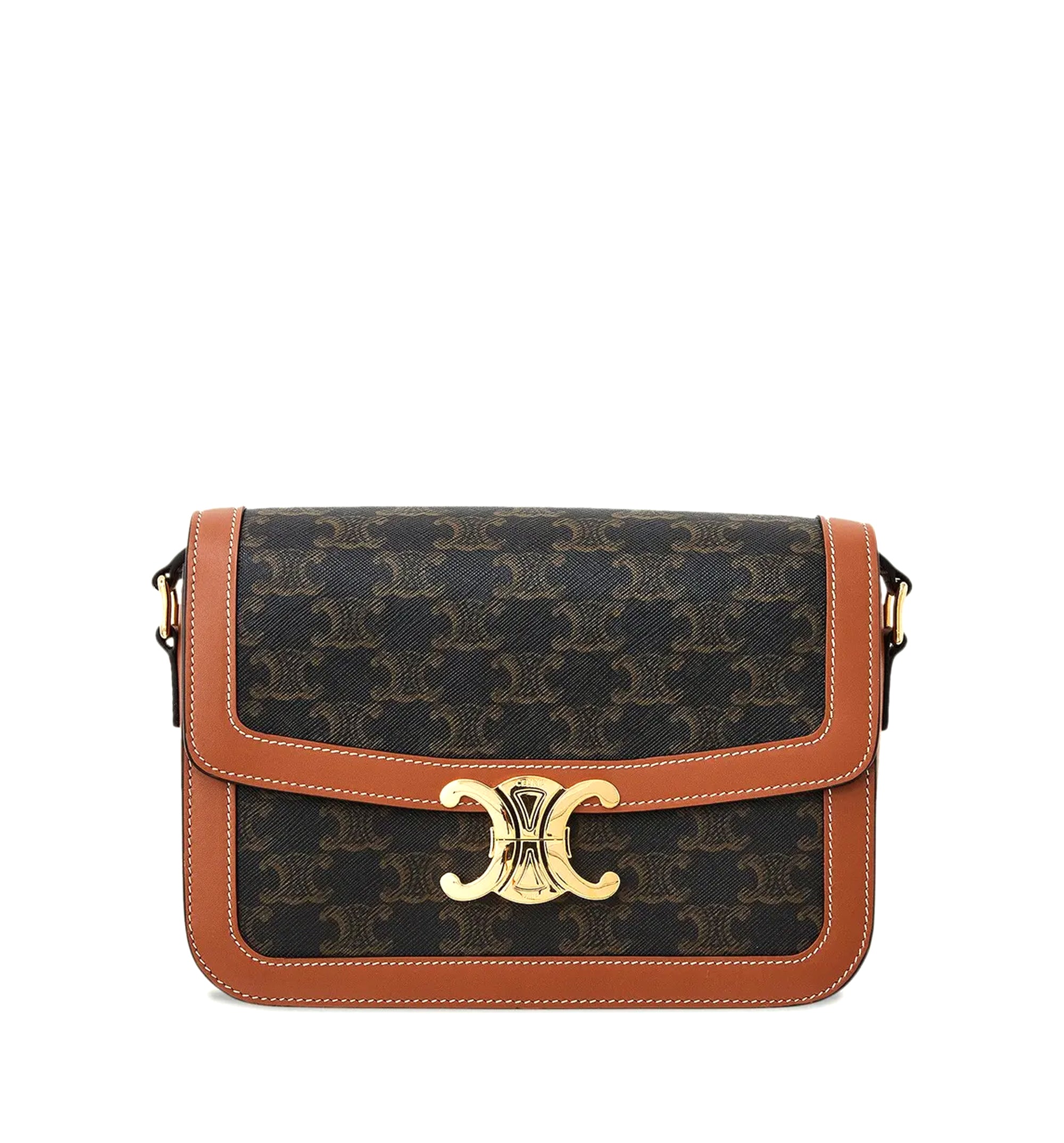 Classique Triomphe Bag in Triomphe Canvas and Calfskin