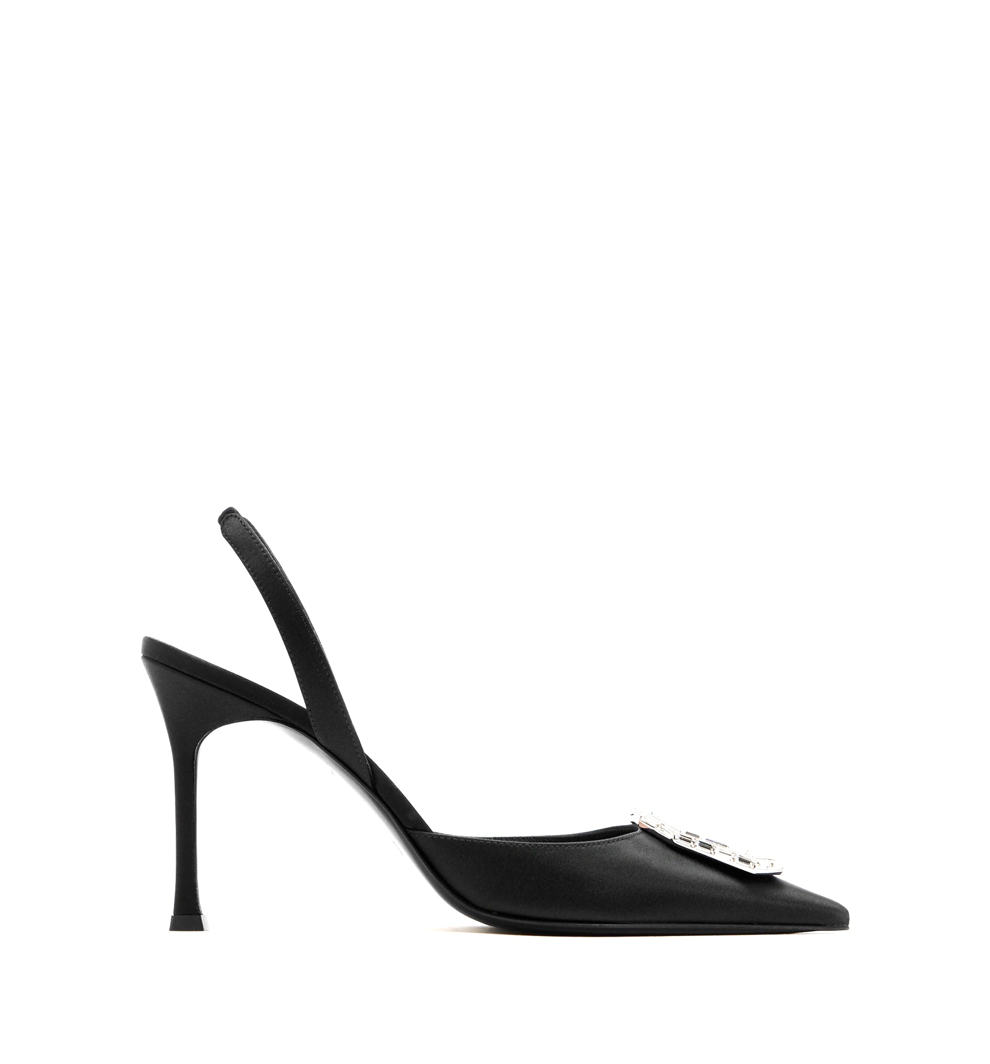 Camelia Sling 105 Black Satin