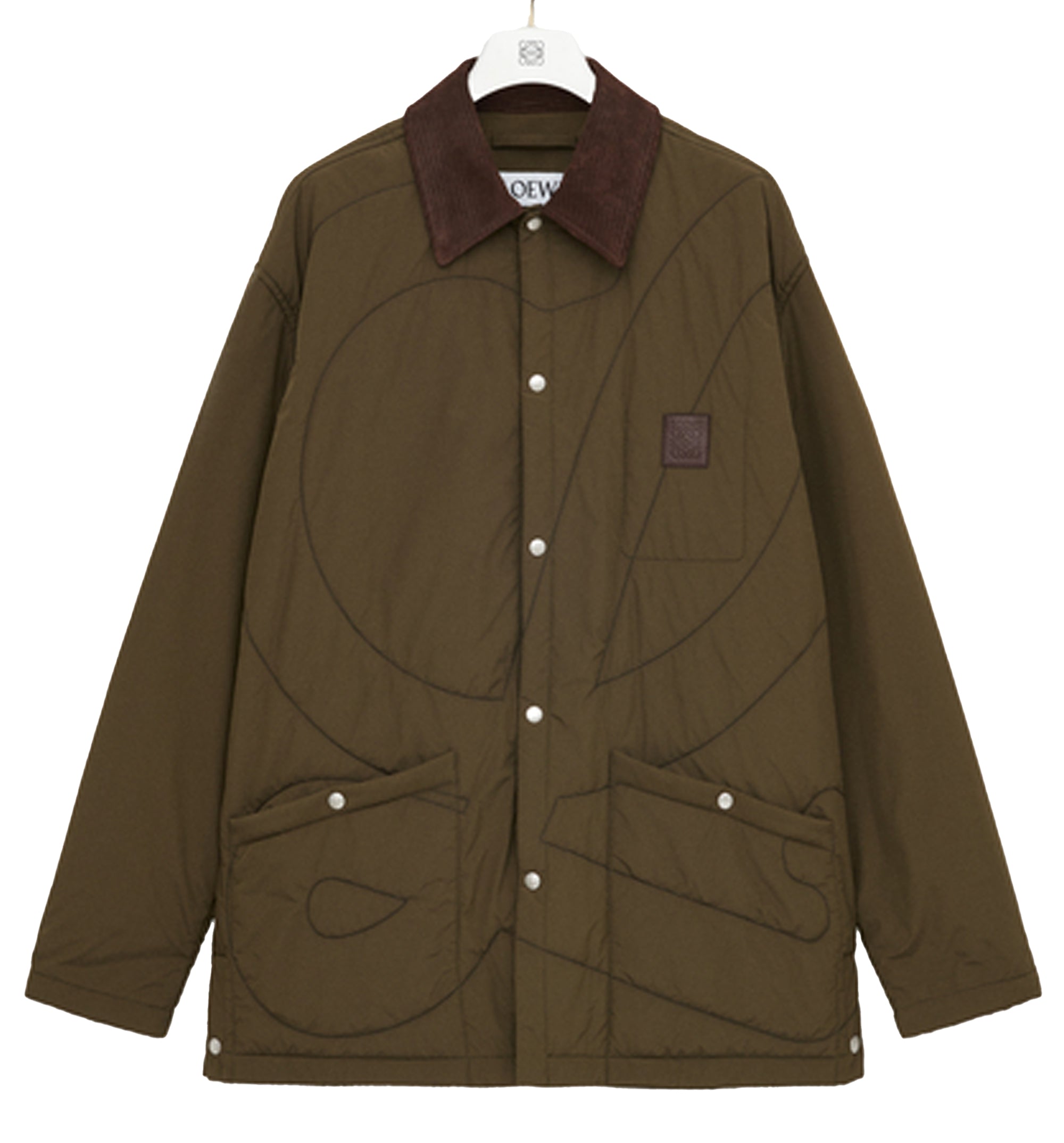 Padded Overshirt In Technical Shell