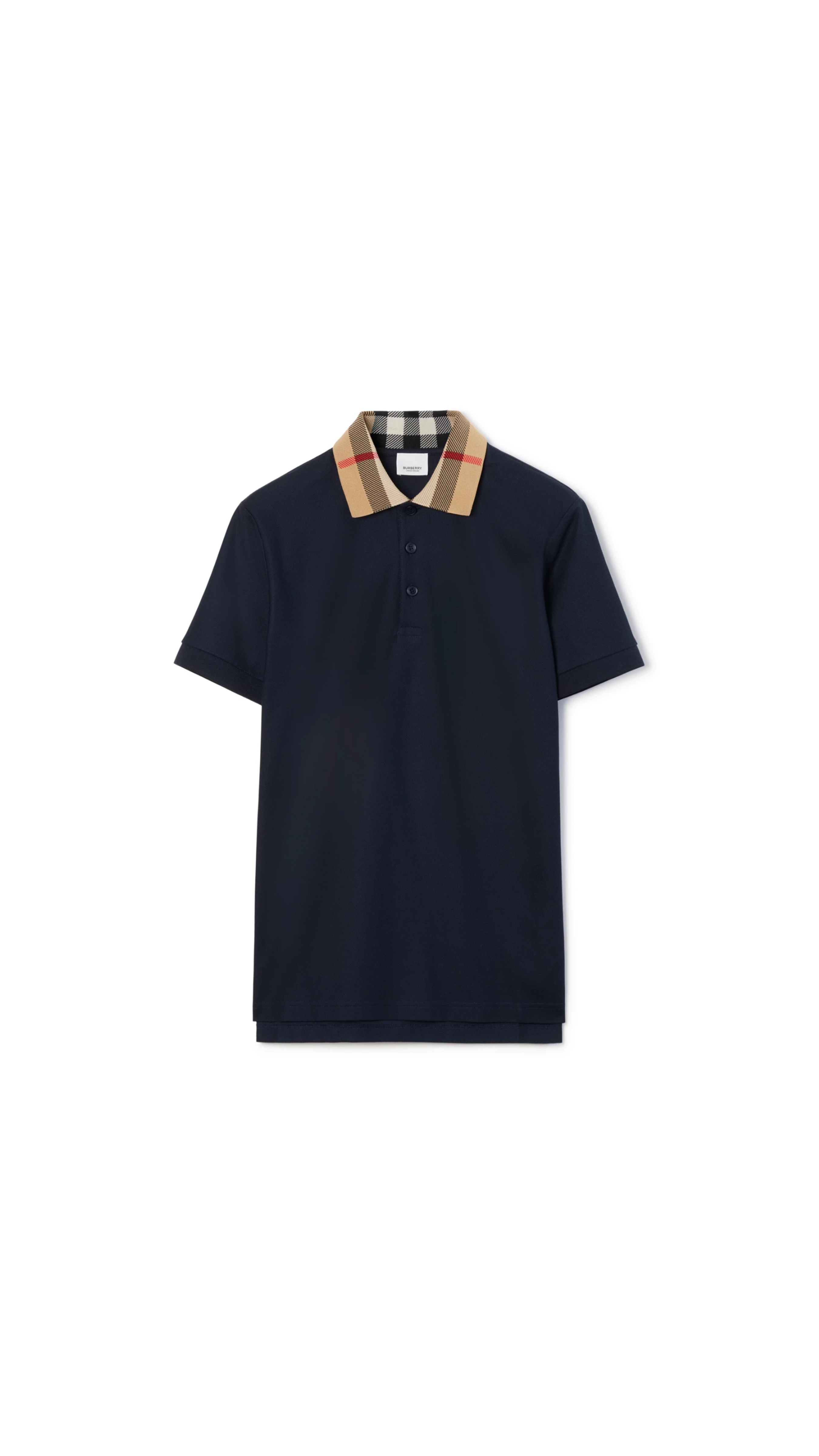 Cotton Polo Shirt - Smoke Navy