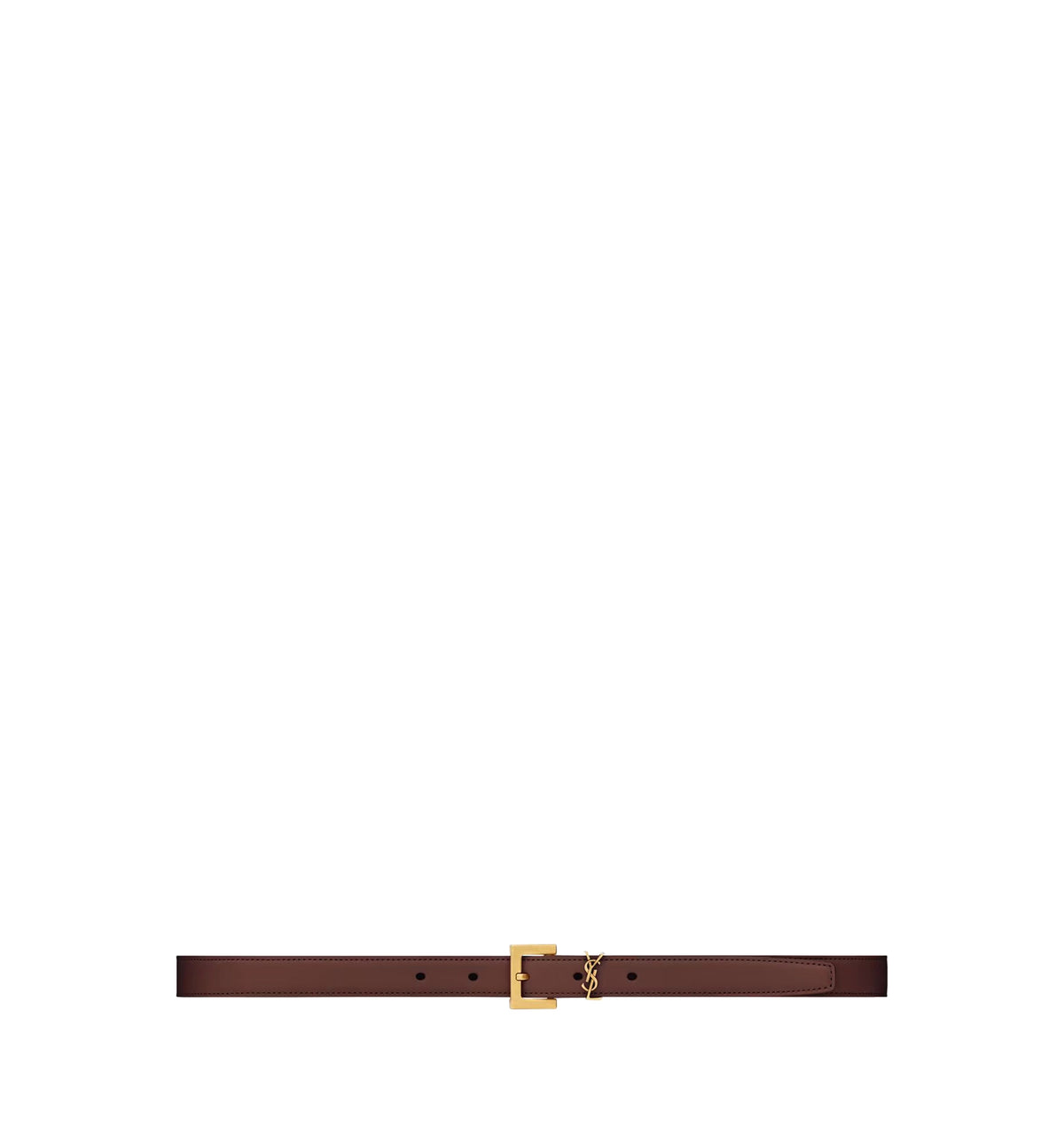 Cassandre Thin Belt In Smooth Leather