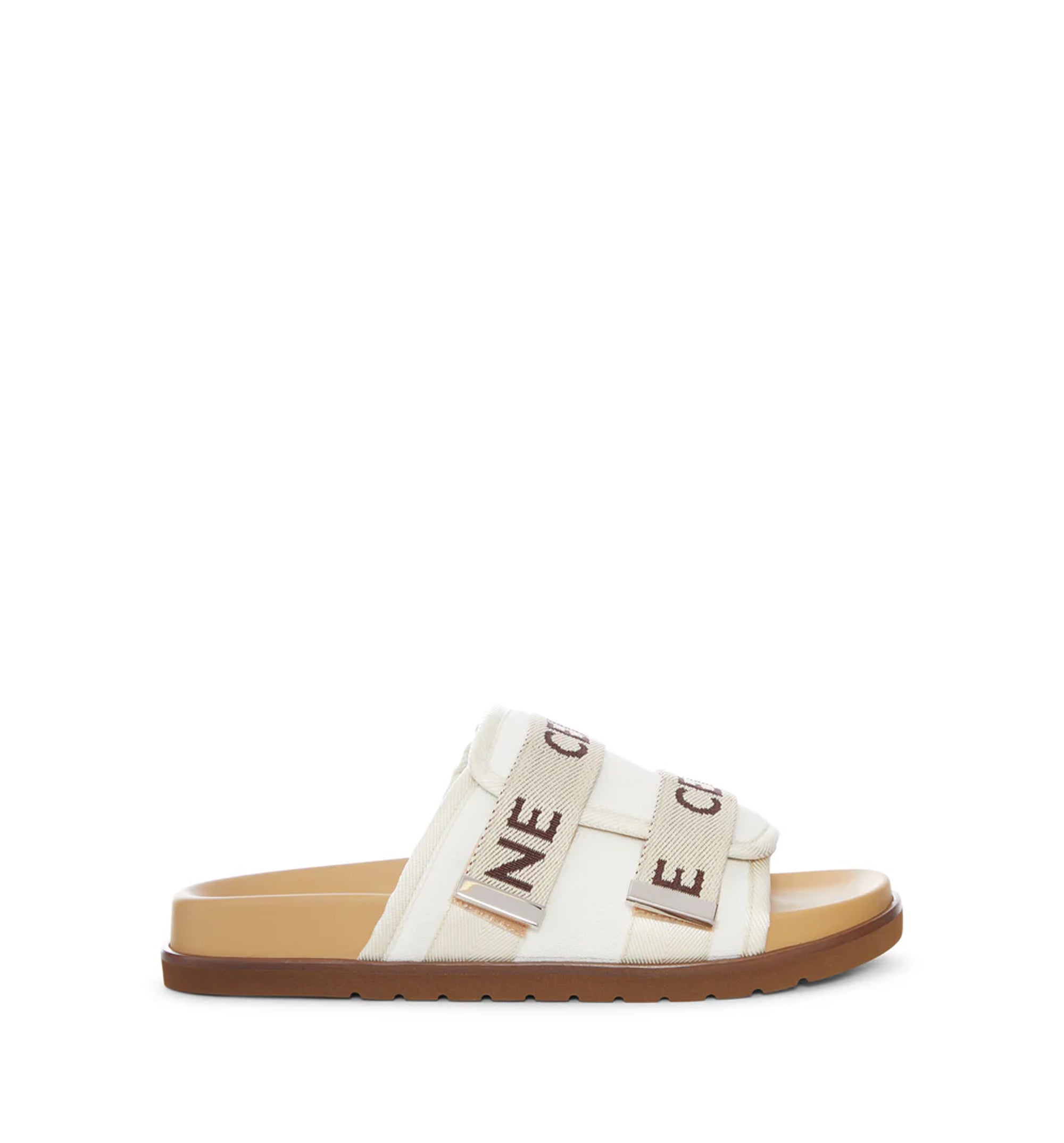Logo Band Slide in Cotton
