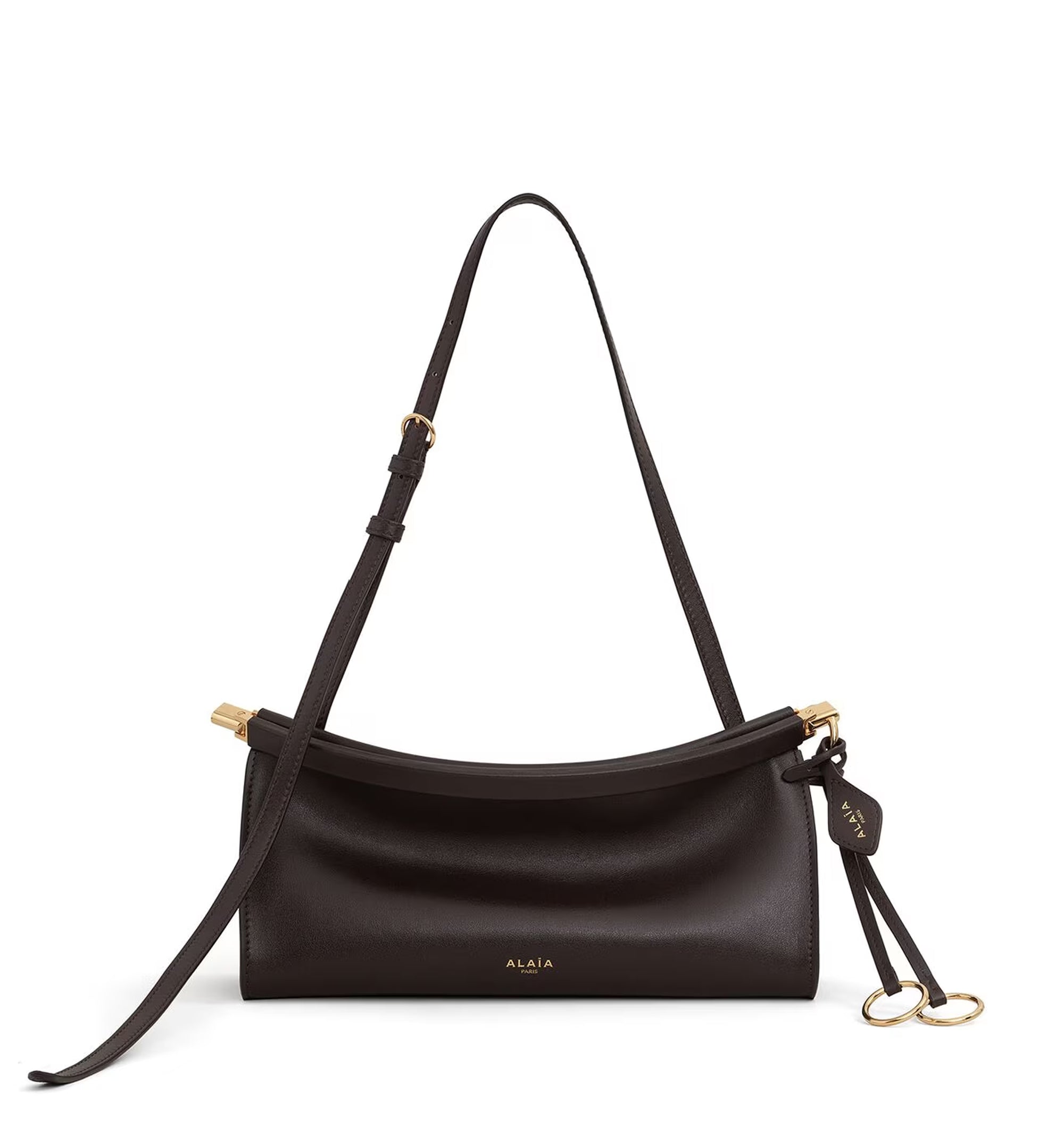 Le Click East West Small Leather crossbody bag