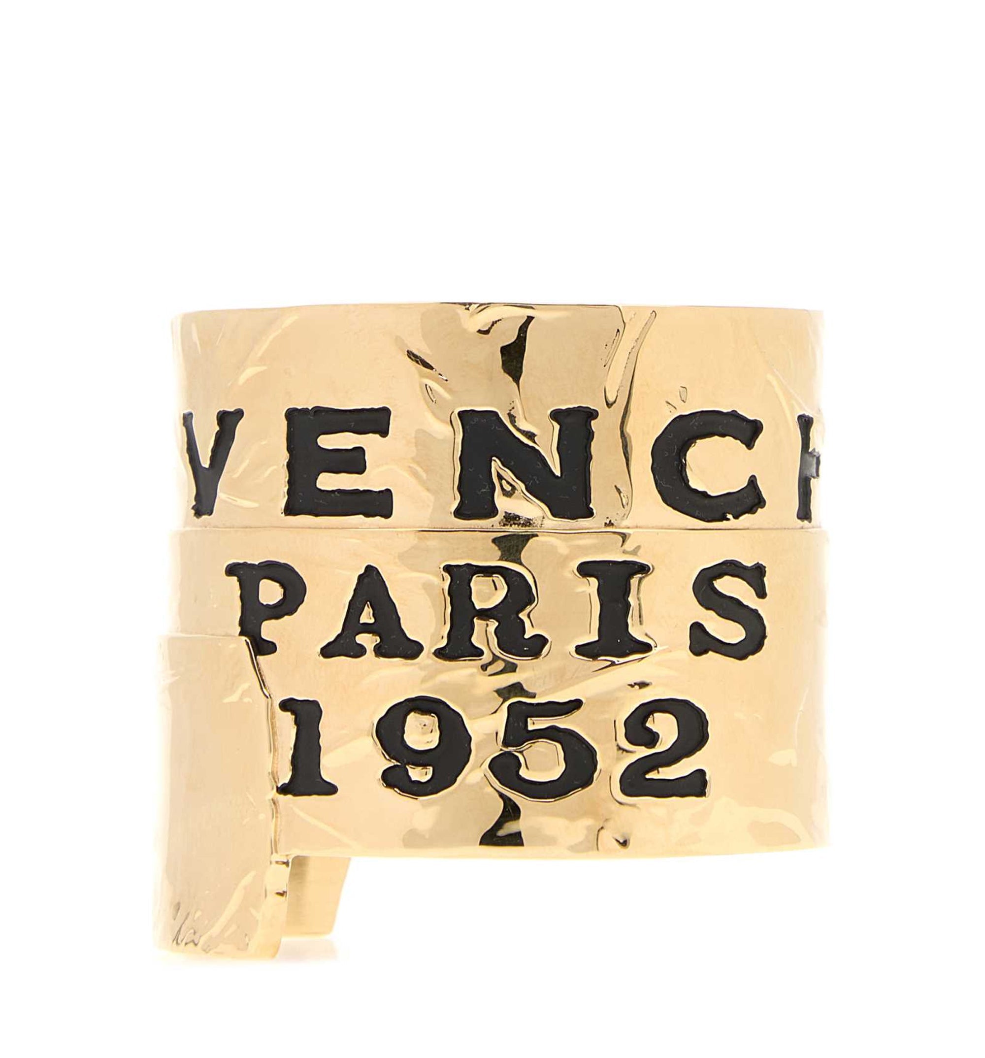Givenchy Tape Cuff In Metal And Enamel