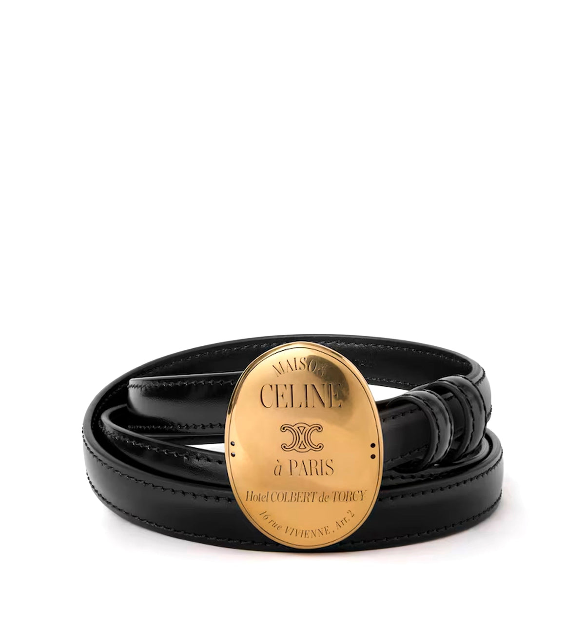 Micro Maison Celine Belt 13mm In Taurillon Leather