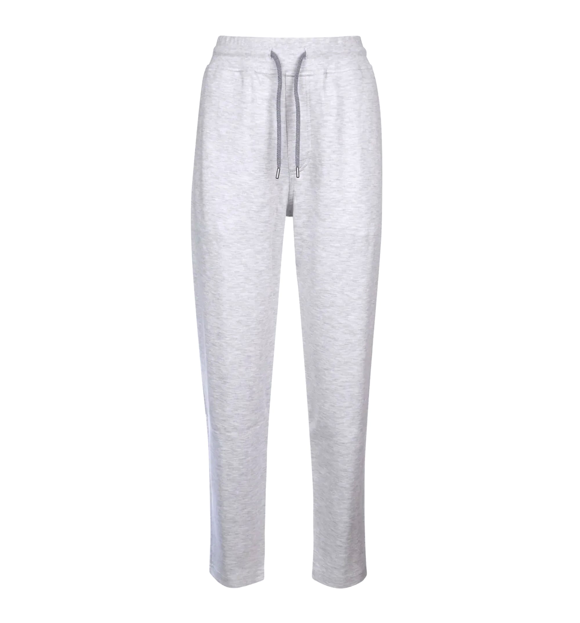 Cotton, cashmere and silk French terry double cloth trousers