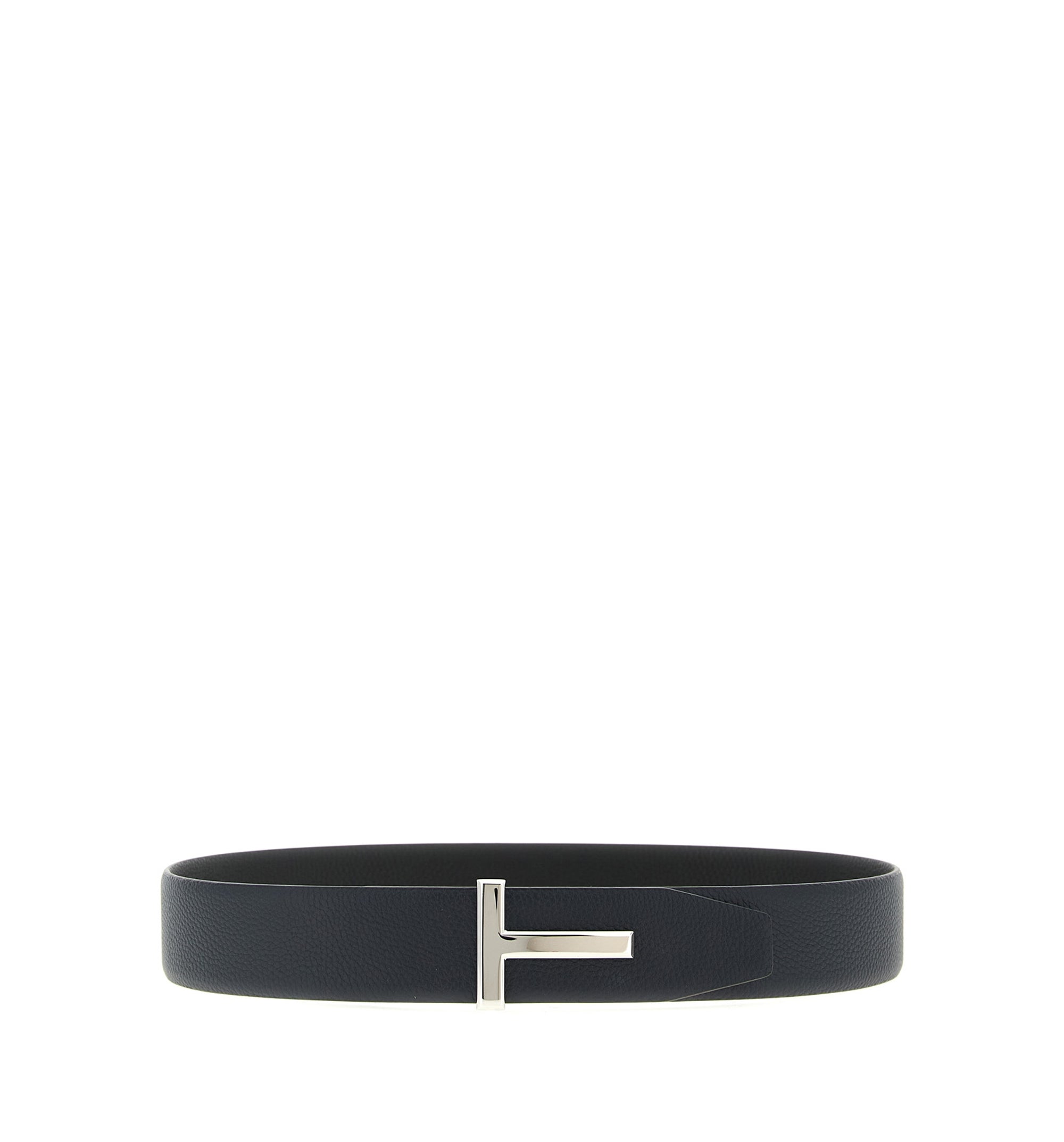 Grain Leather T Icon Belt