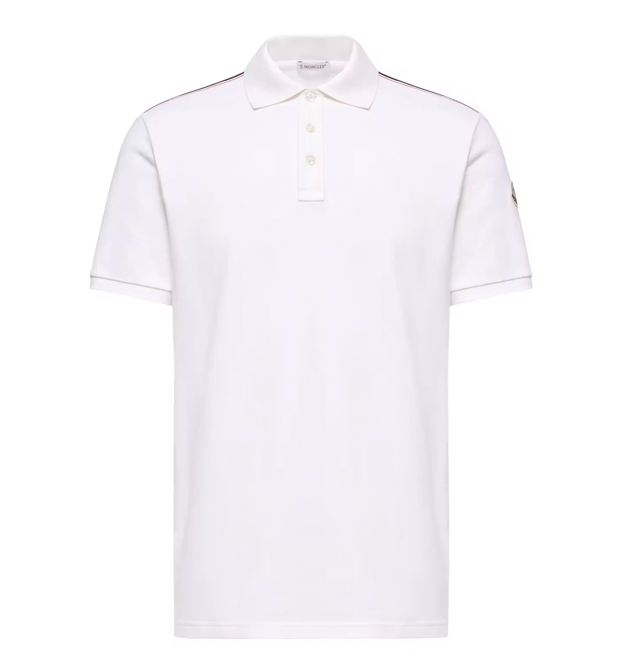 Tricolor-Trimmed Cotton Piquet Polo Shirt