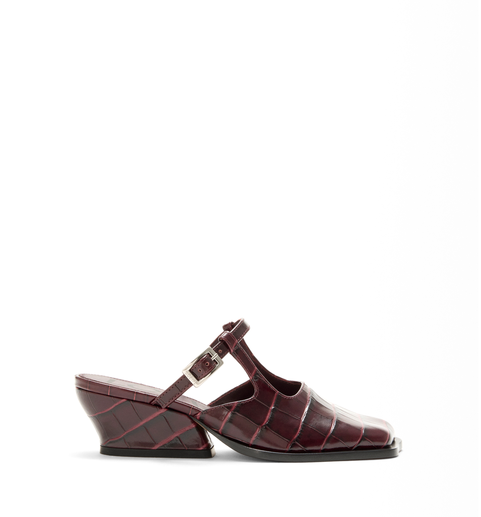Onda Mule In Embossed Calfskin