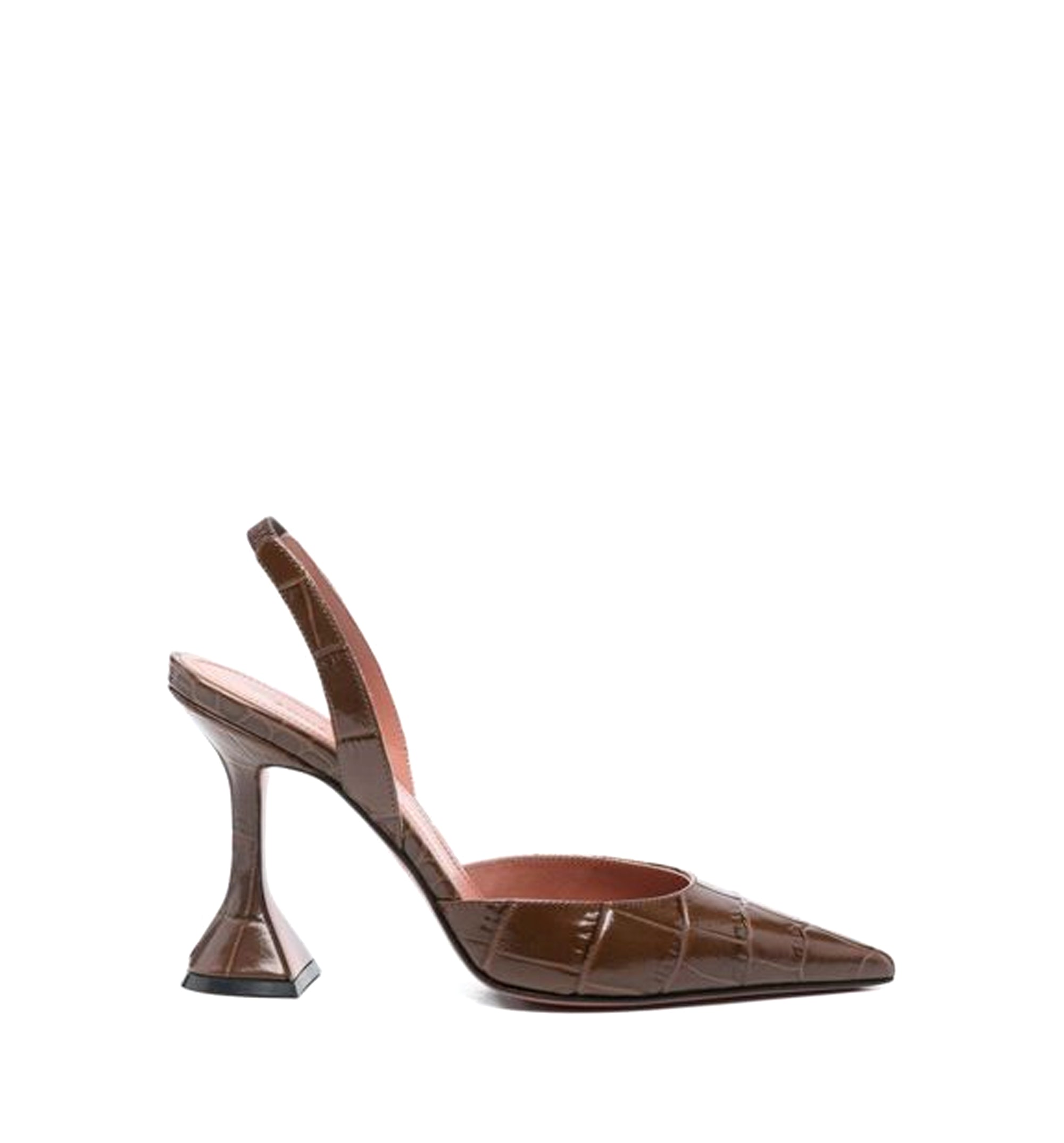 Holli Slingback Pumps Brown Calfskin