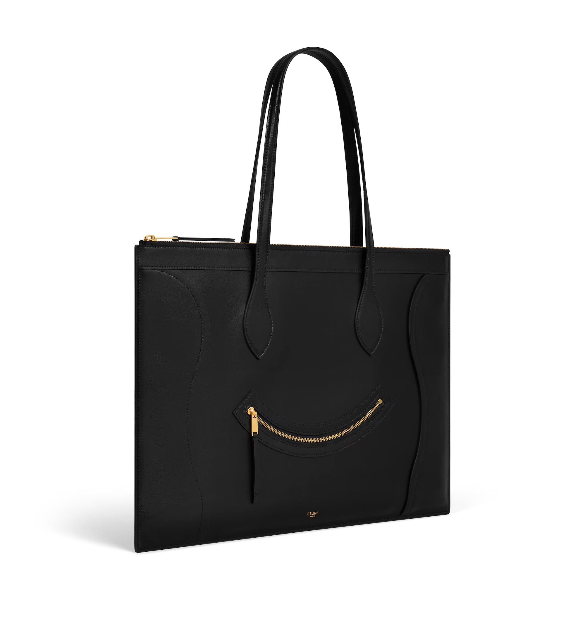 Flat Cabas New Luggage In Glossy Calfskin