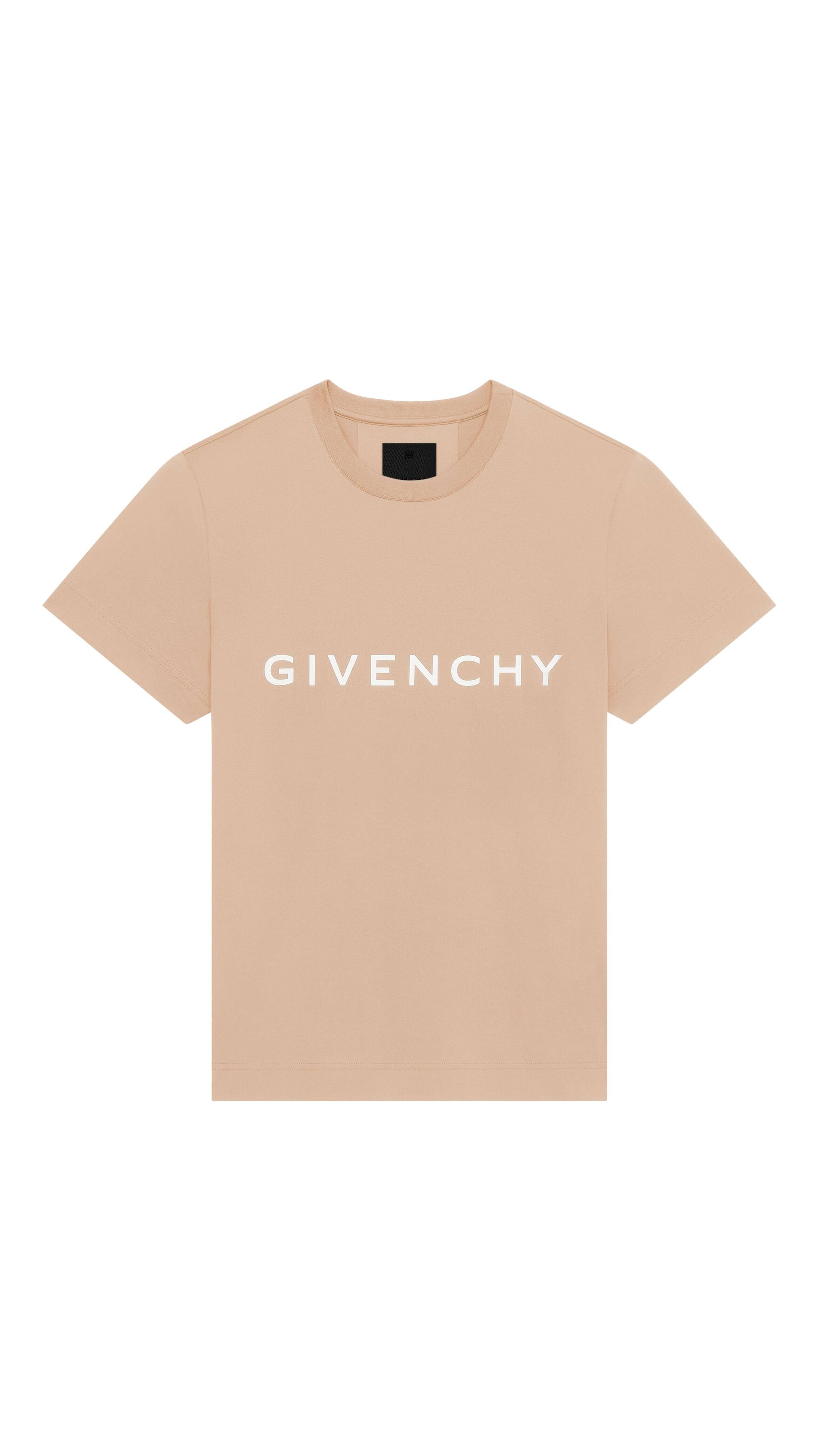 Archetype Slim-fit T-shirt in Cotton - Beige Camel