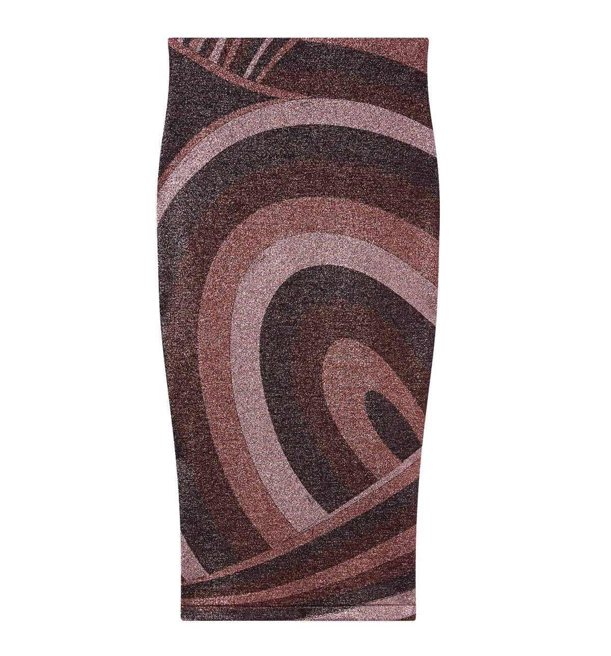 Iride Print Lurex Jersey Skirt