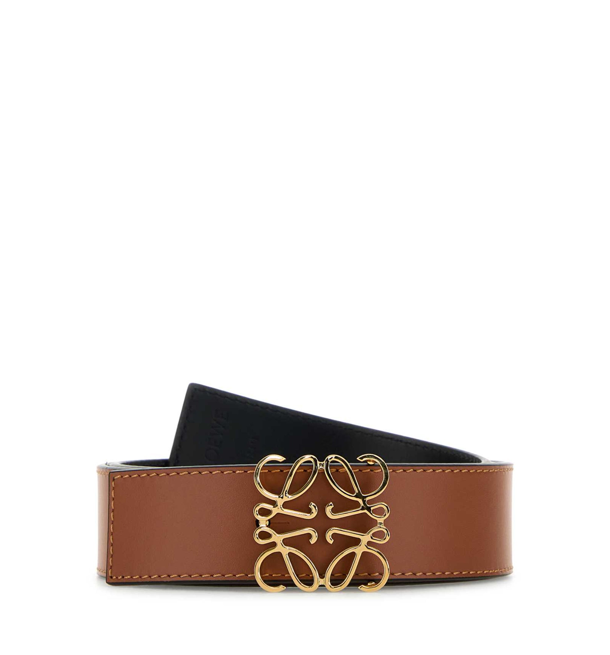Reversible Anagram Belt In Smooth Calfskin