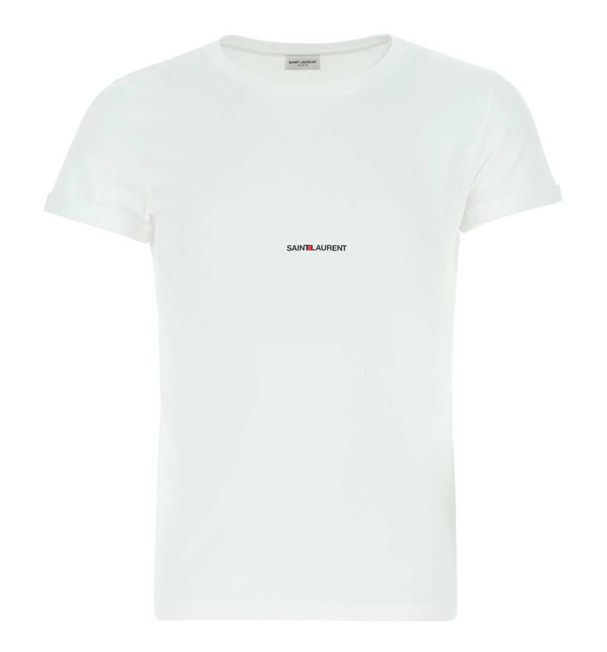 Rive Gauche Logo Cotton T-Shirt