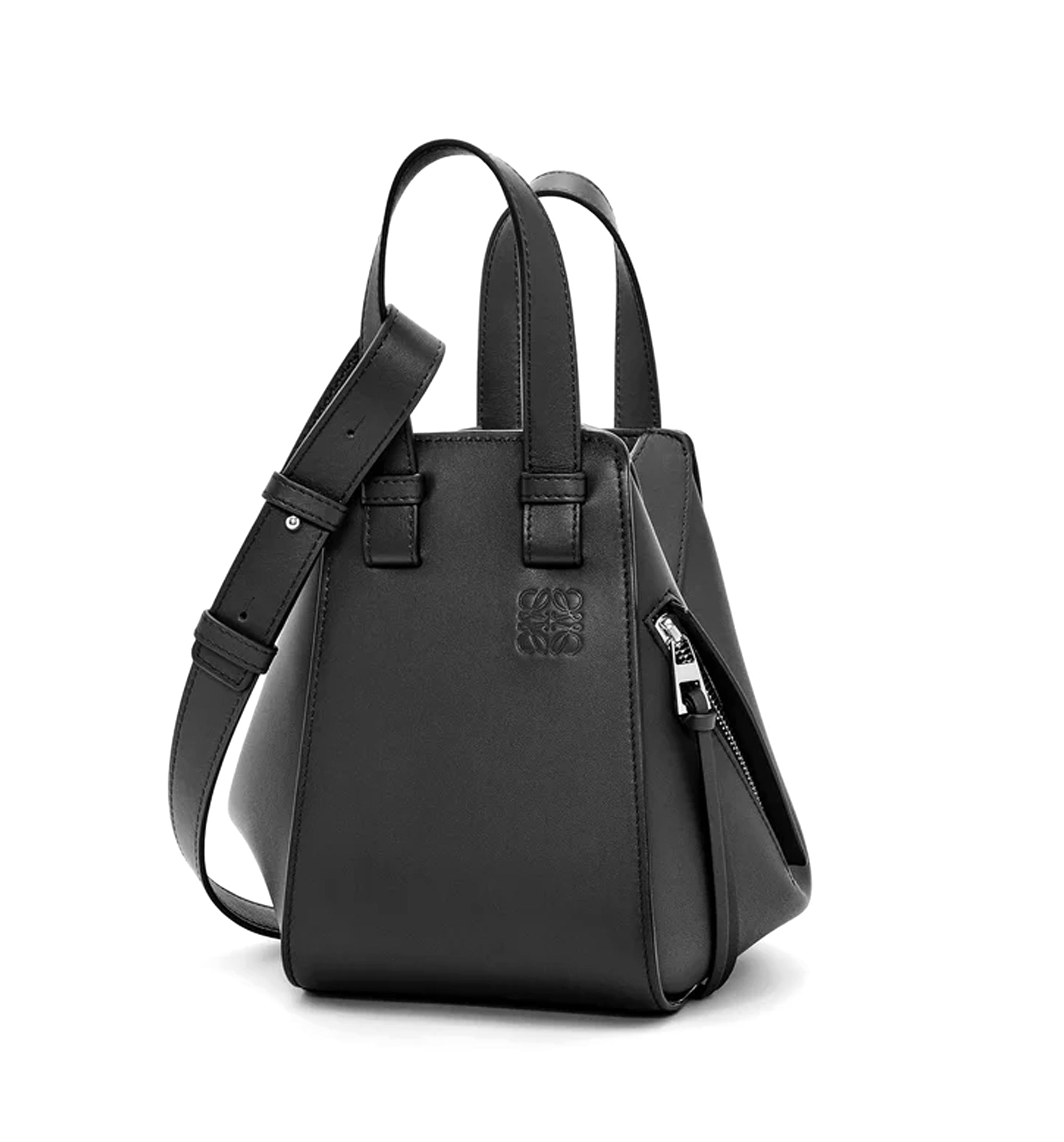 Compact Hammock Bag In Classic Calfskin