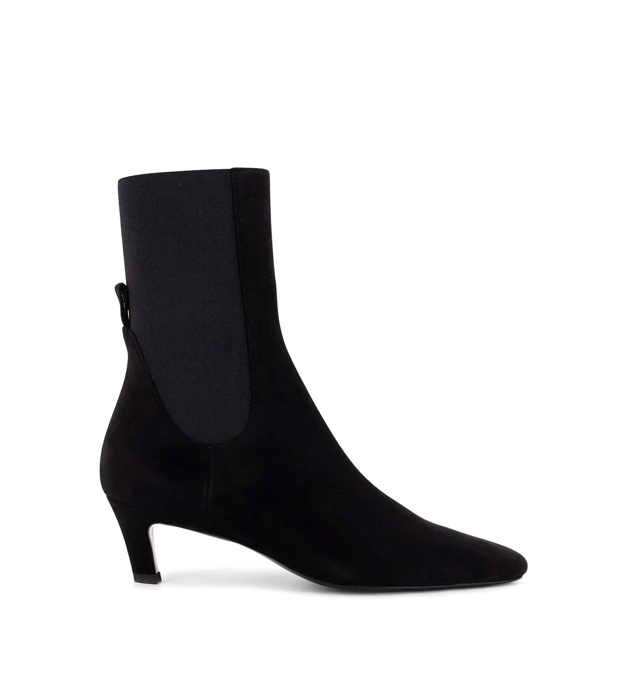Mid Heel Suede Boots