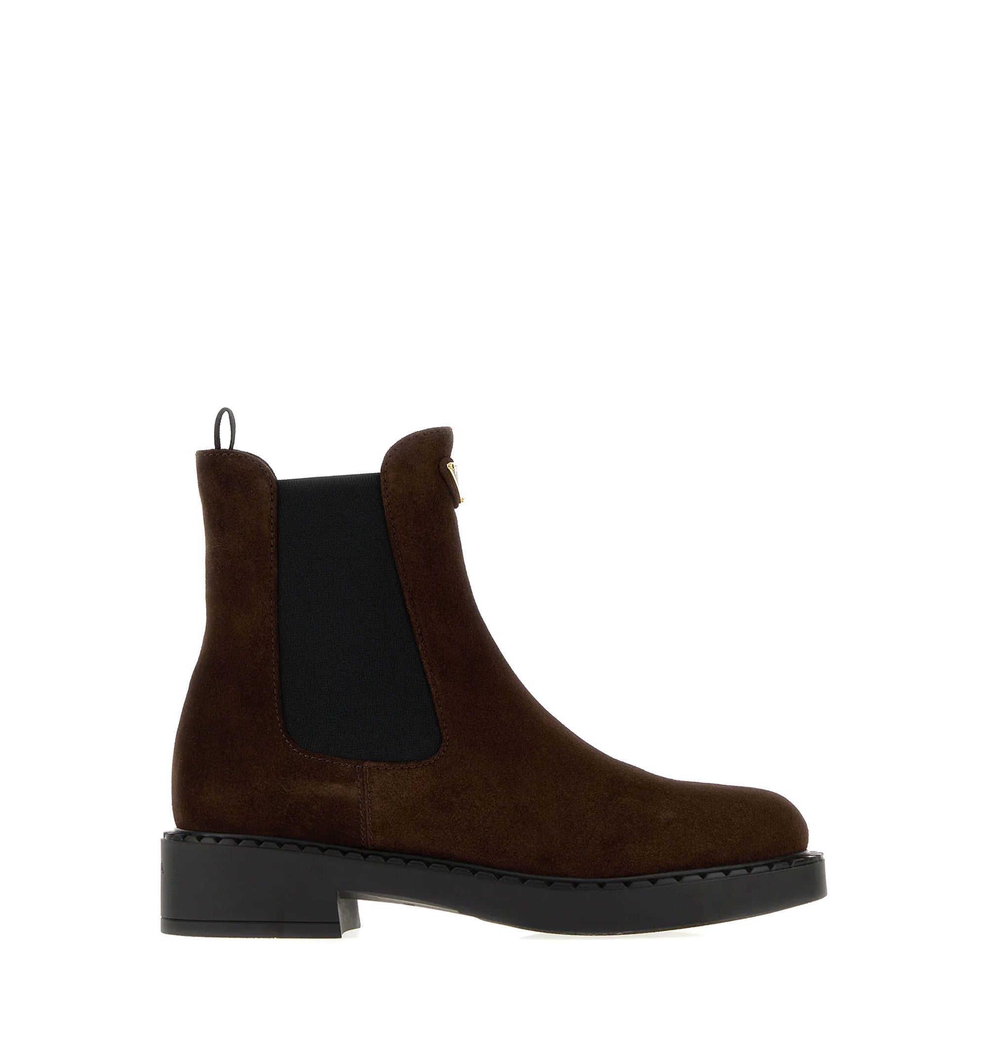 Chocolate suede ankle boots