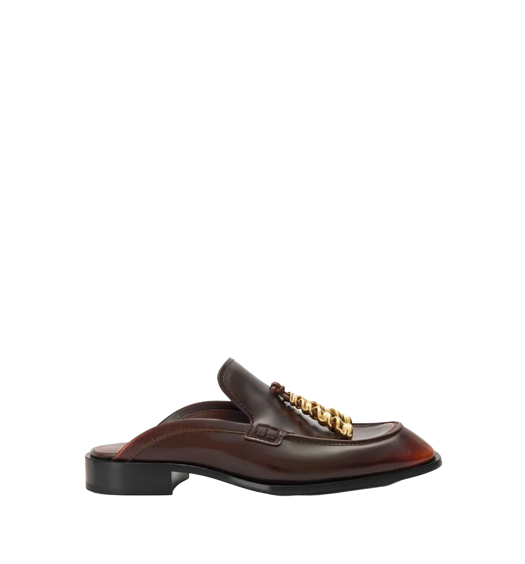 Edge Loafer Mule In Brushed-Off Calfskin