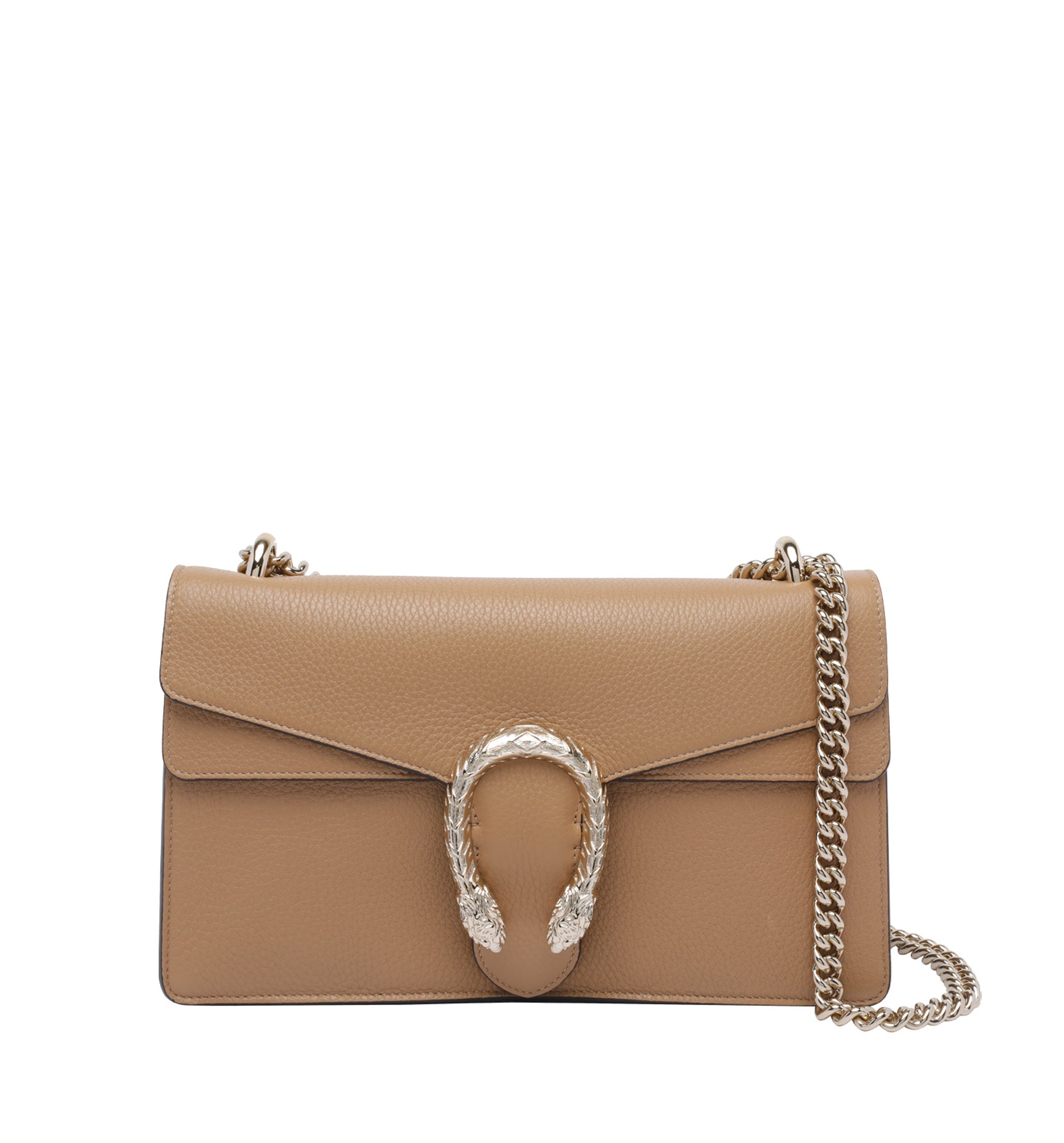 Dionysus Medium Shoulder Bag In Beige Leather