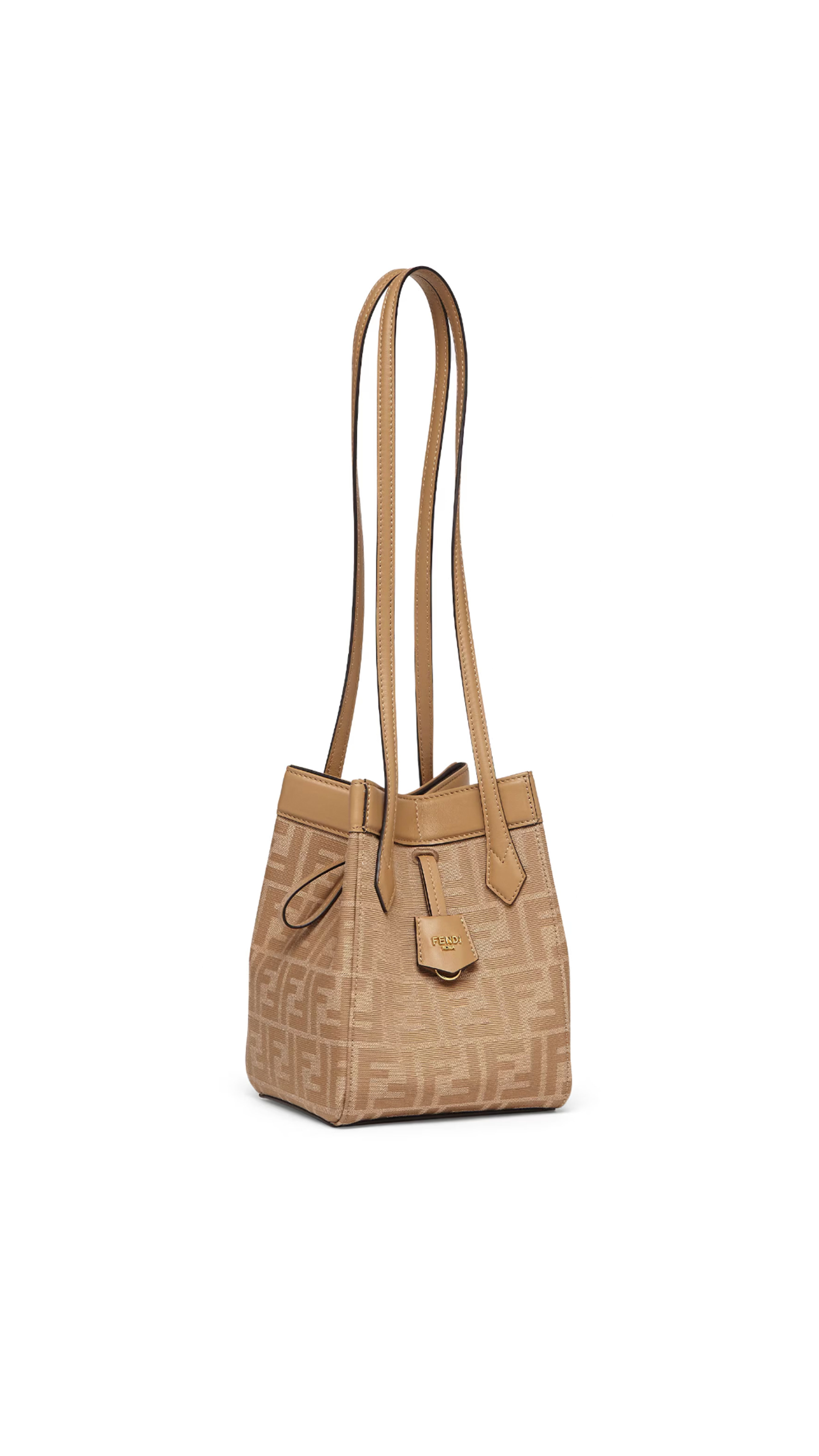 FF Jacquard Origami Mini Bag - Beige