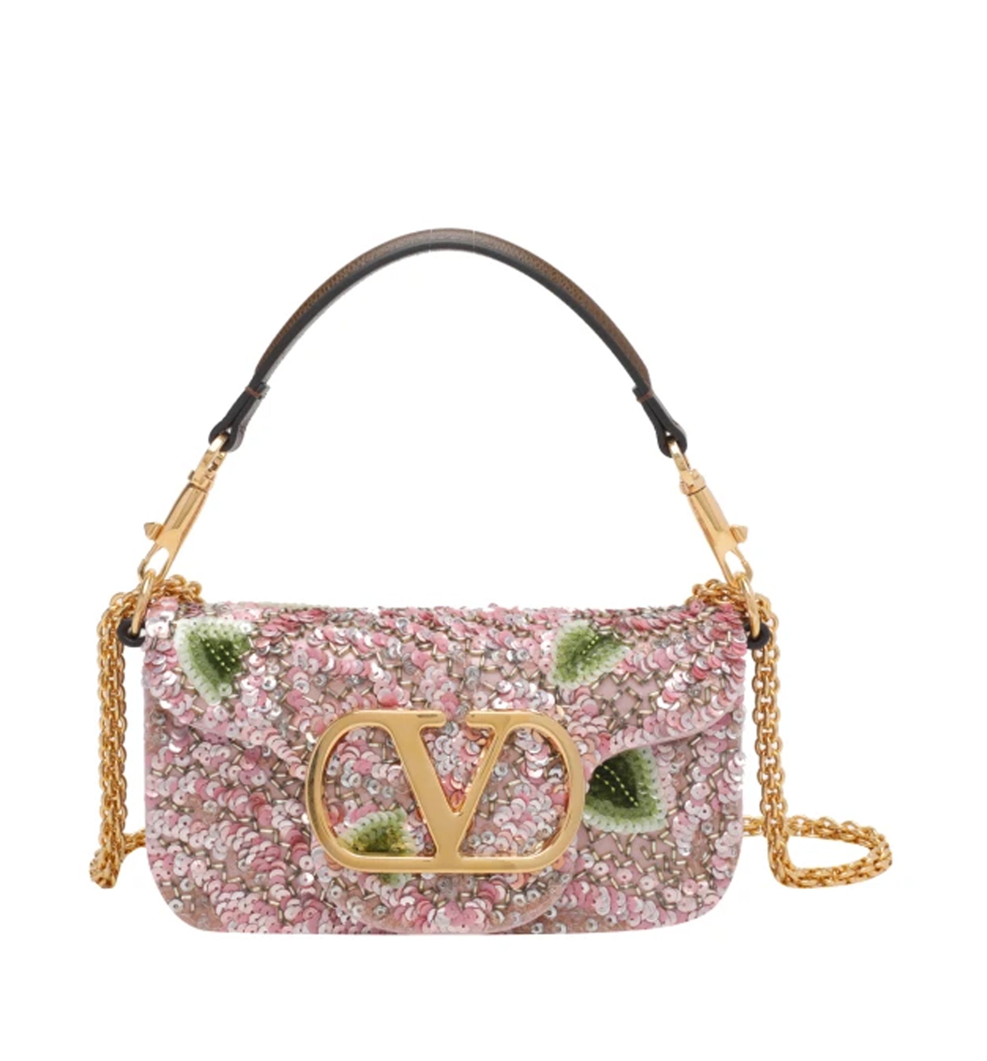 Small Embroidered Locò Shoulder Bag