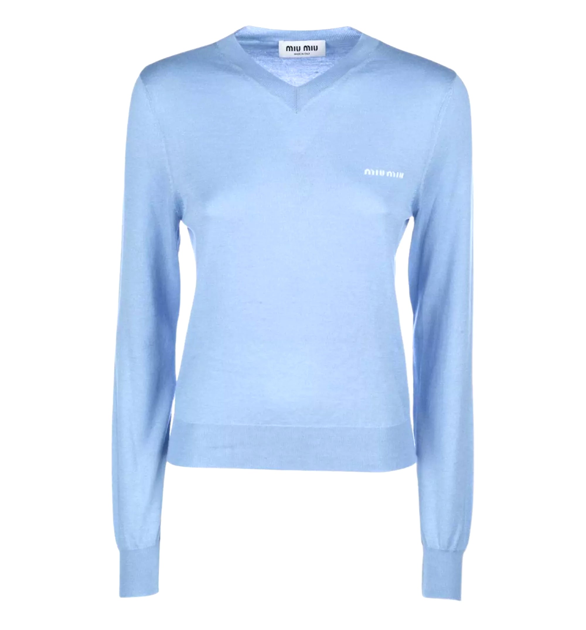 Silk And Cashmere Vneck Sweater
