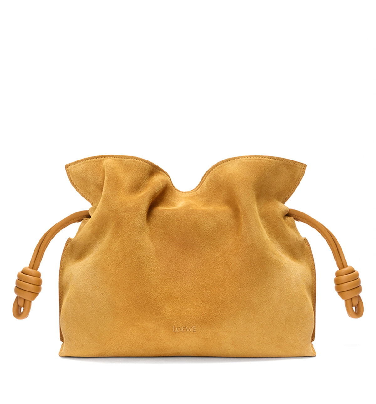Medium Flamenco clutch in suede