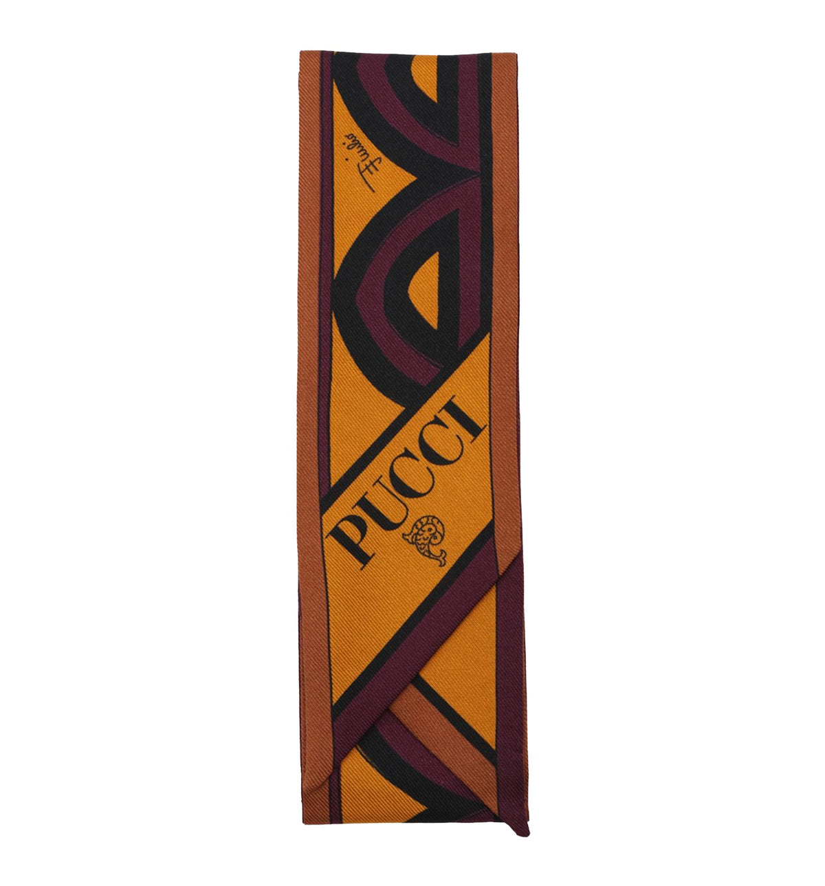 Printed silk scarf