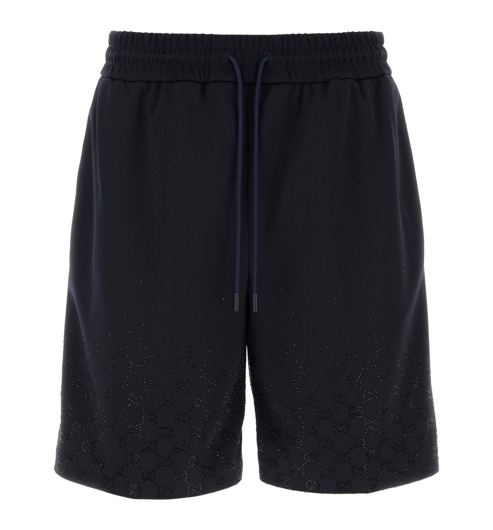 Technical Jersey Shorts With Crystals