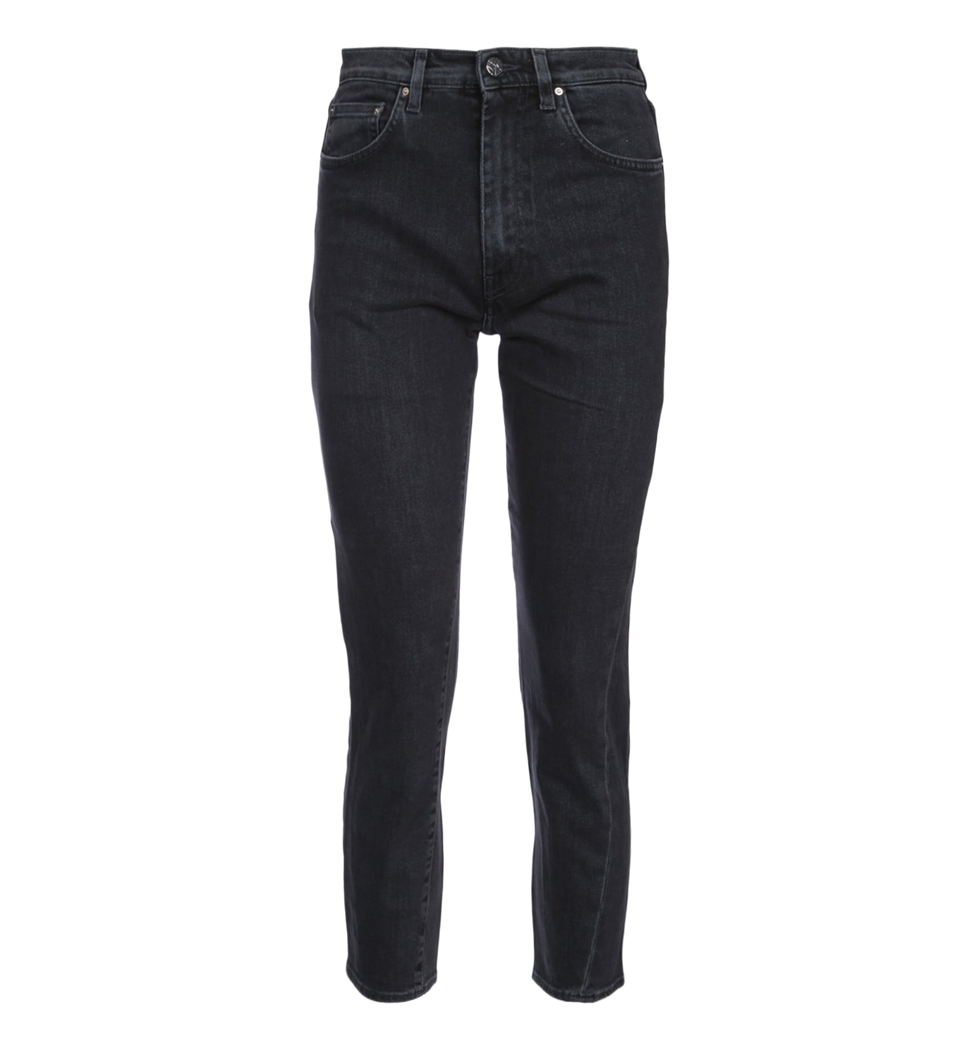 Straight-Leg High-Waisted Jeans