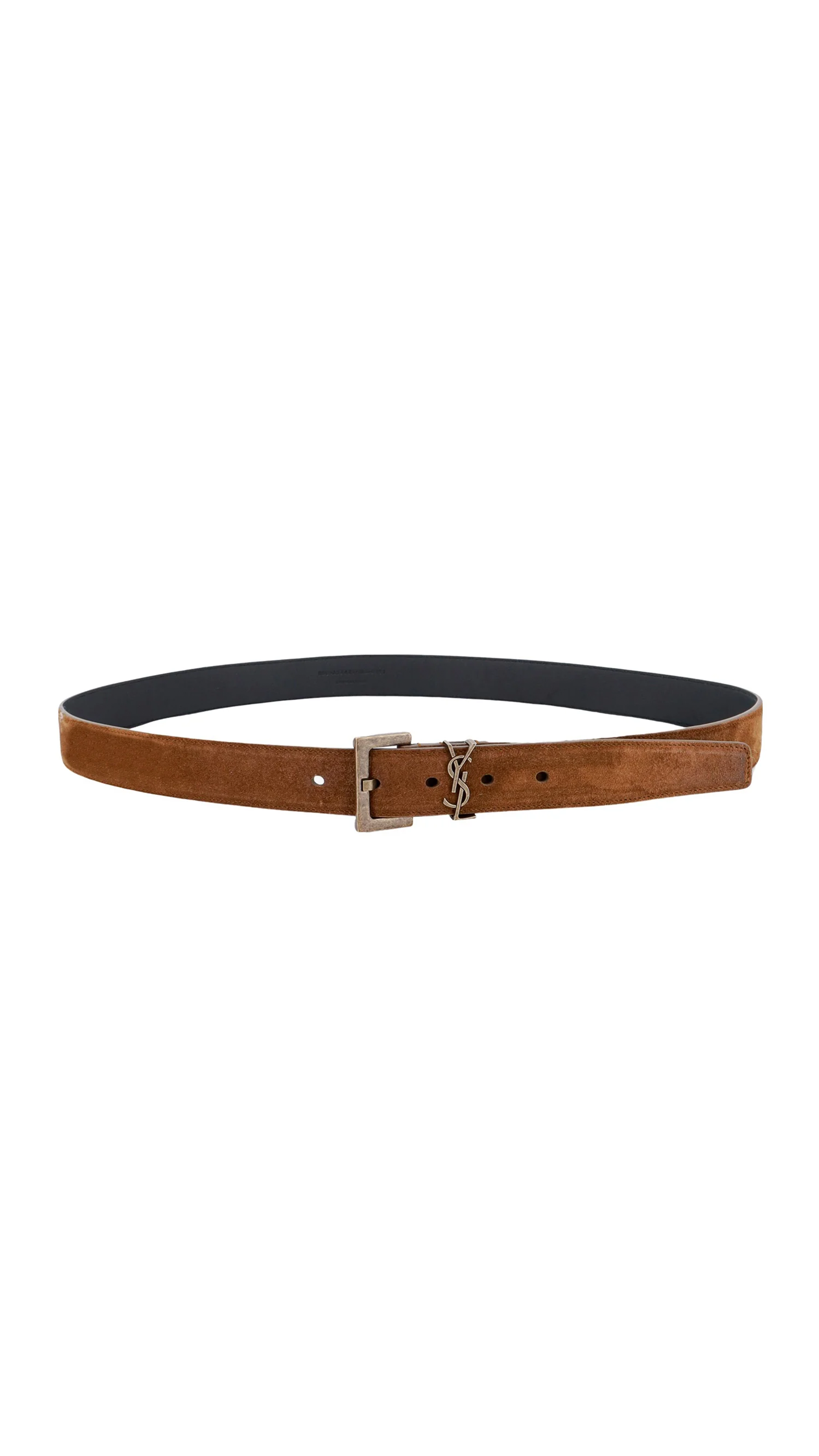 Cassandre Belt in Suede Leather - Dark Land