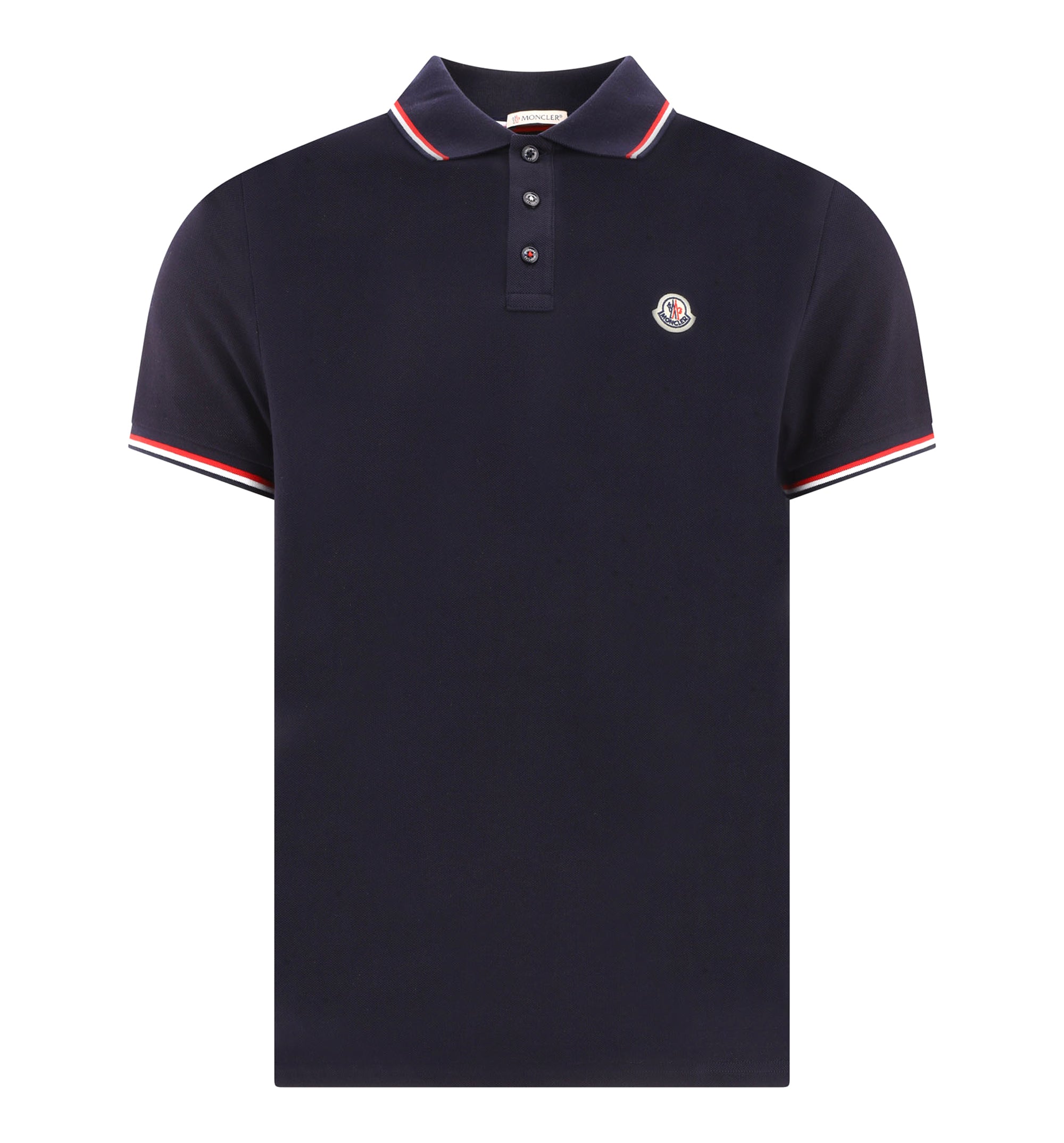 Tricolor-Trimmed Cotton Piquet Polo Shirt