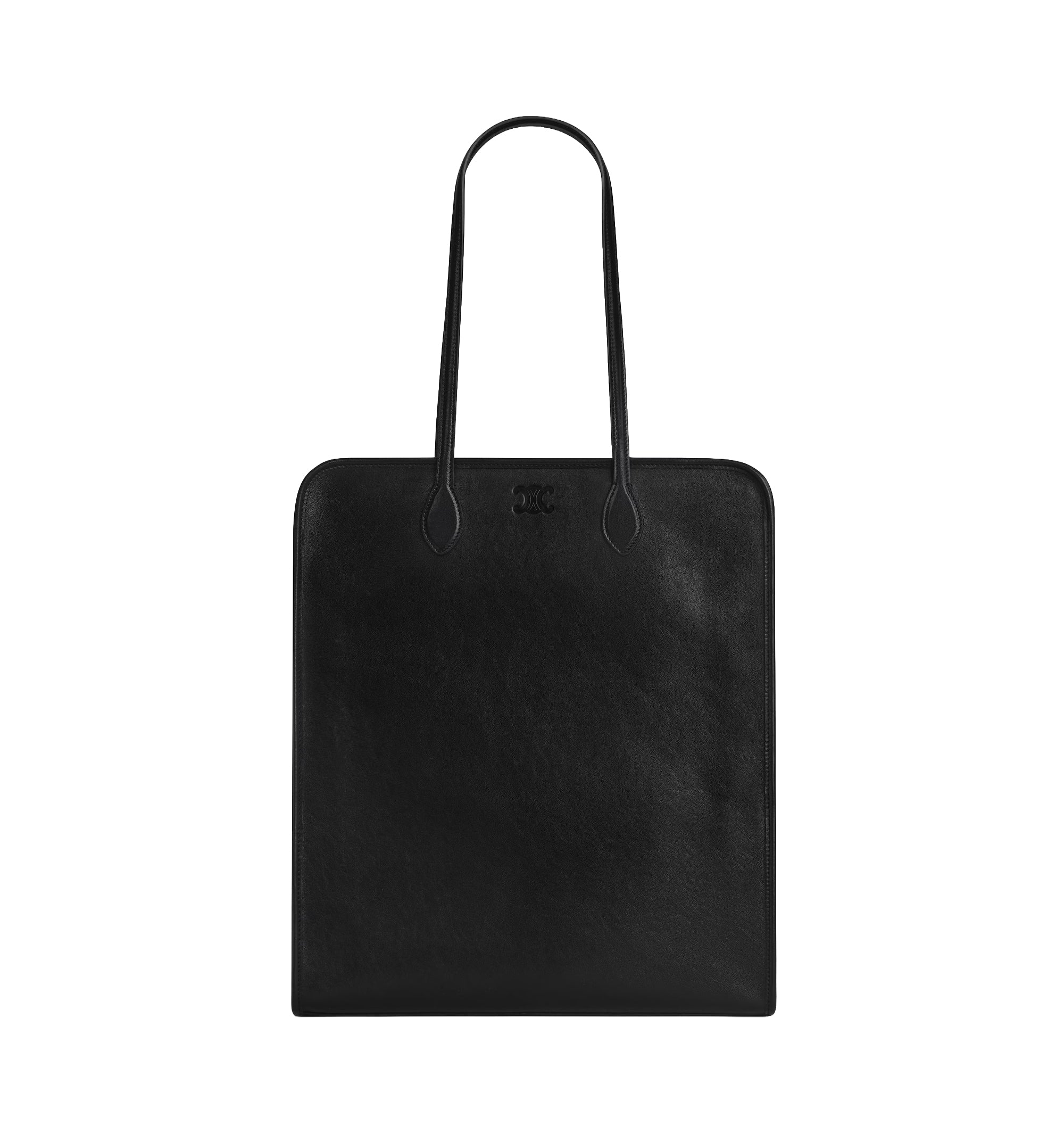 Tall Cabas in Shiny Lambskin
