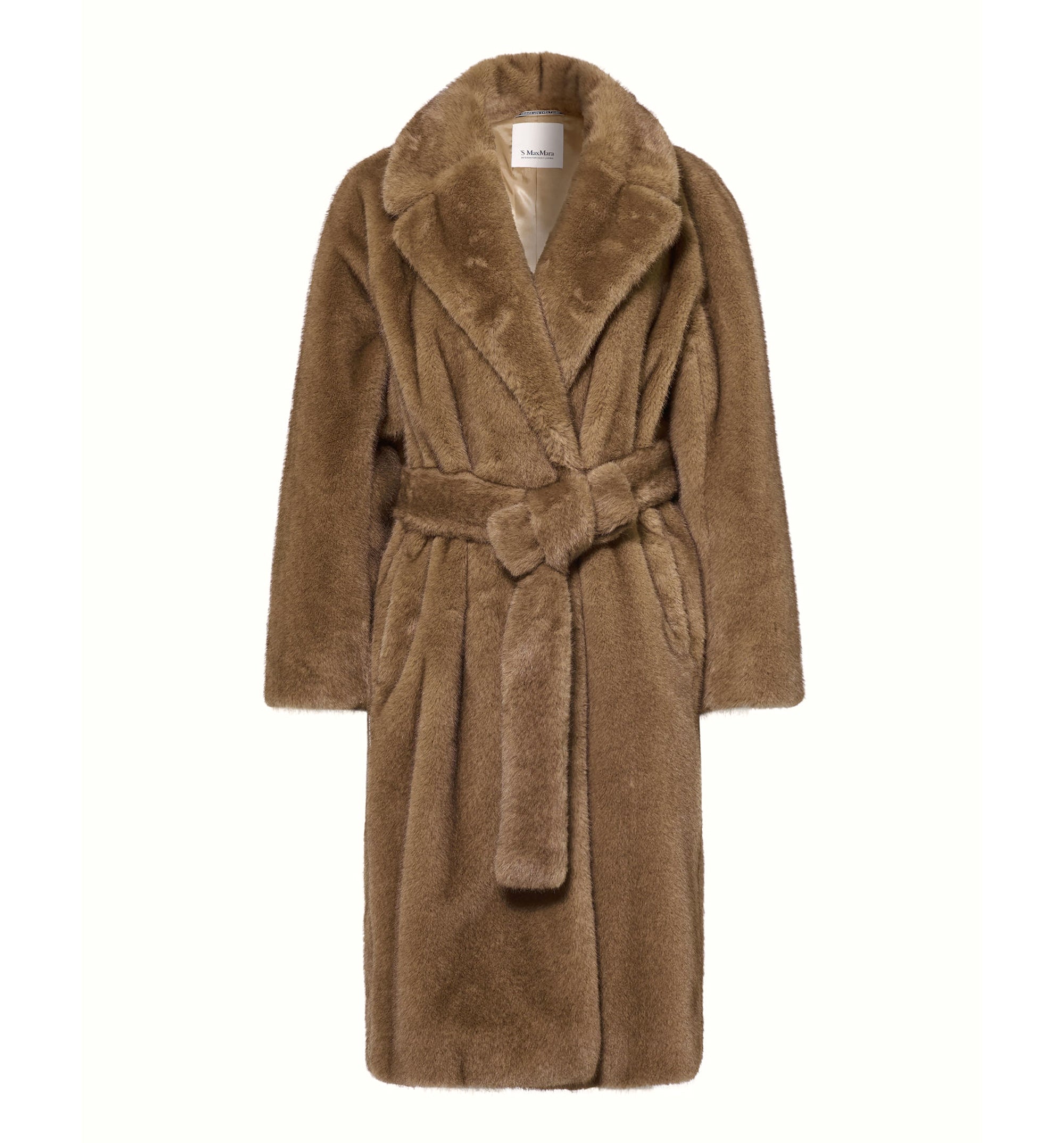 Miss soft-textured wrap coat