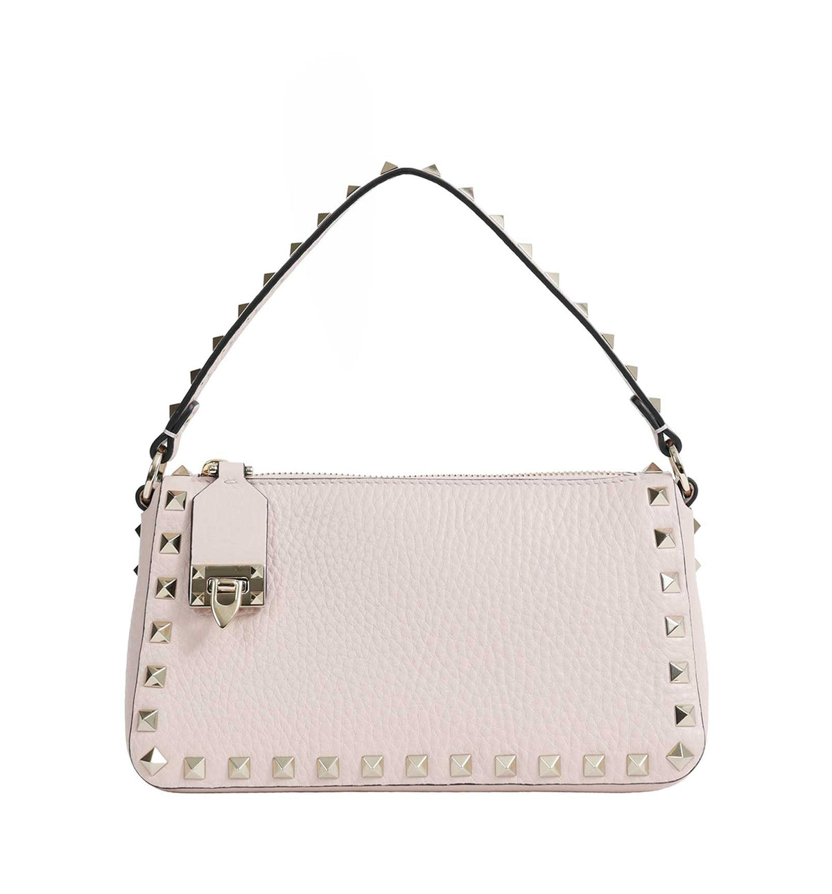 Small Rockstud Grainy Calfskin Crossbody Bag