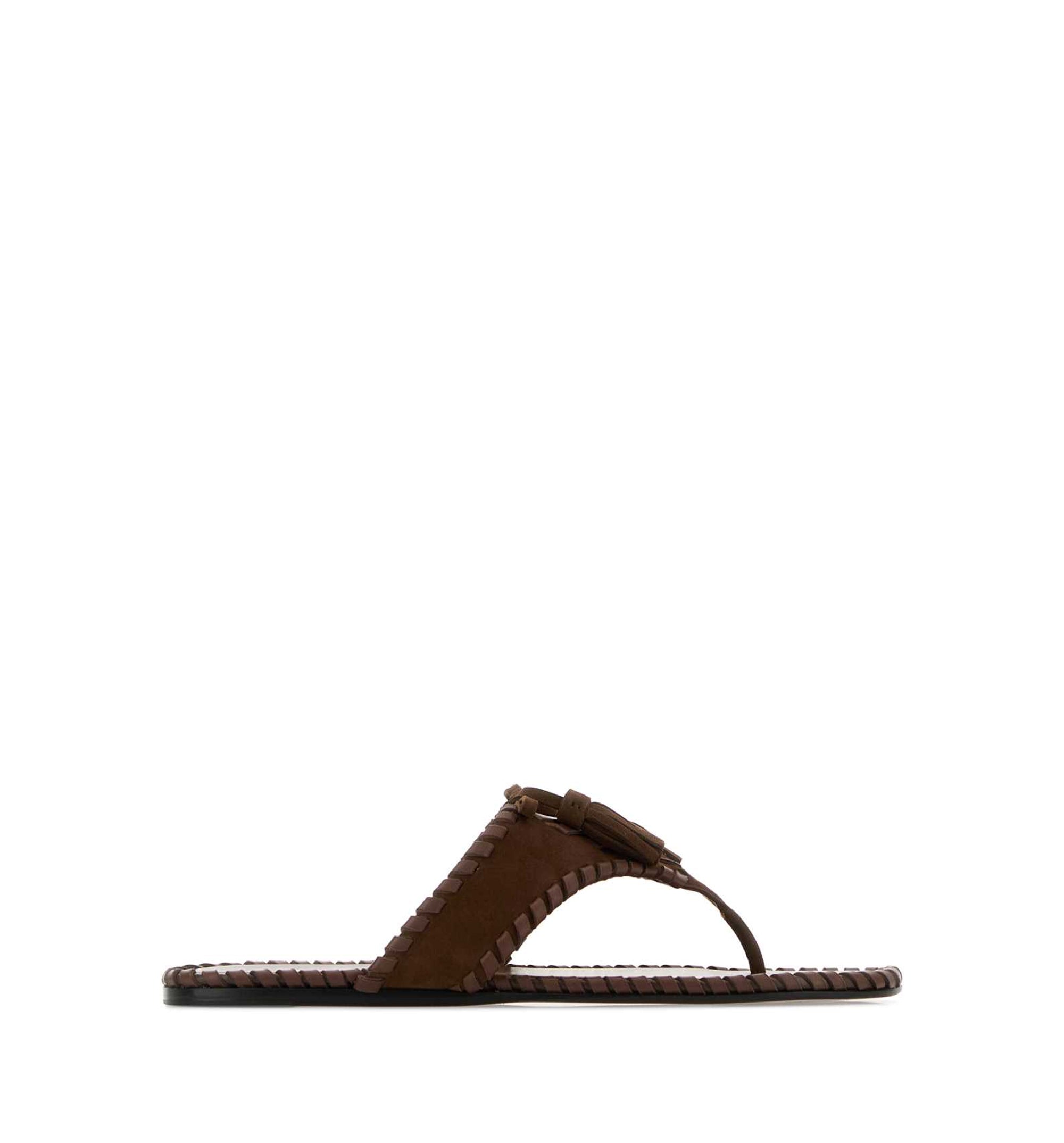 Suede Thong Slippers