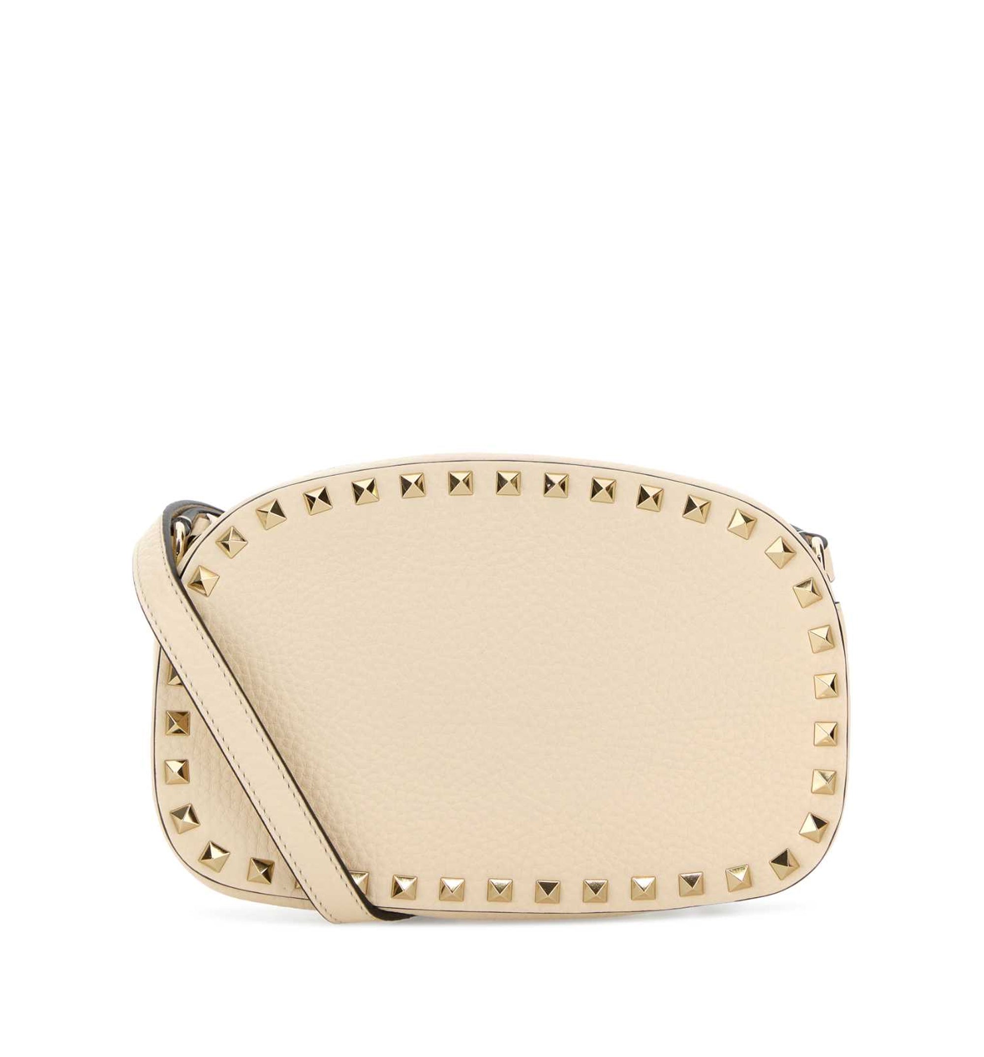 Rockstud Leather Camera Case Crossbody Bag