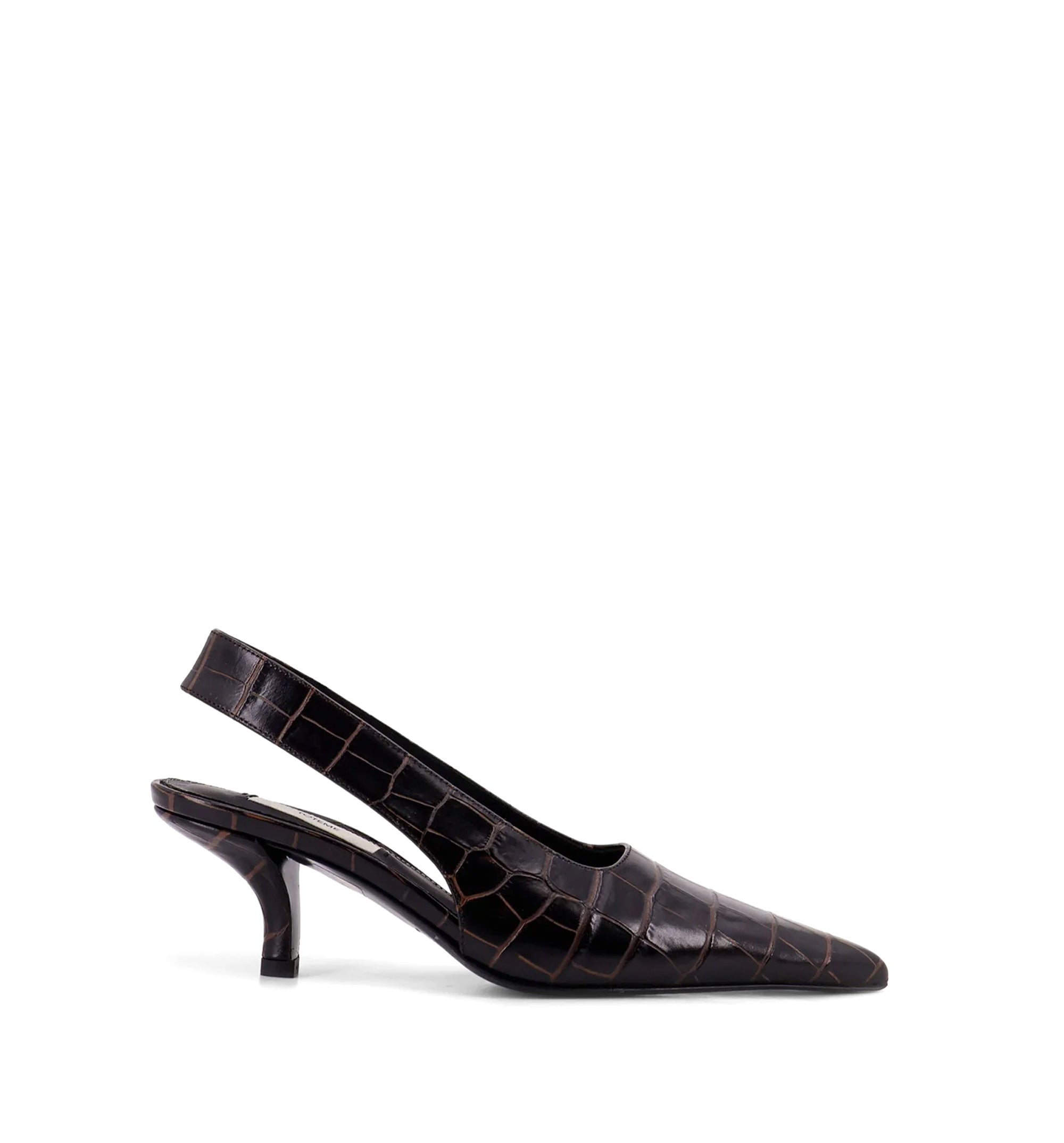 Classic Croco-Embossed Slingbacks