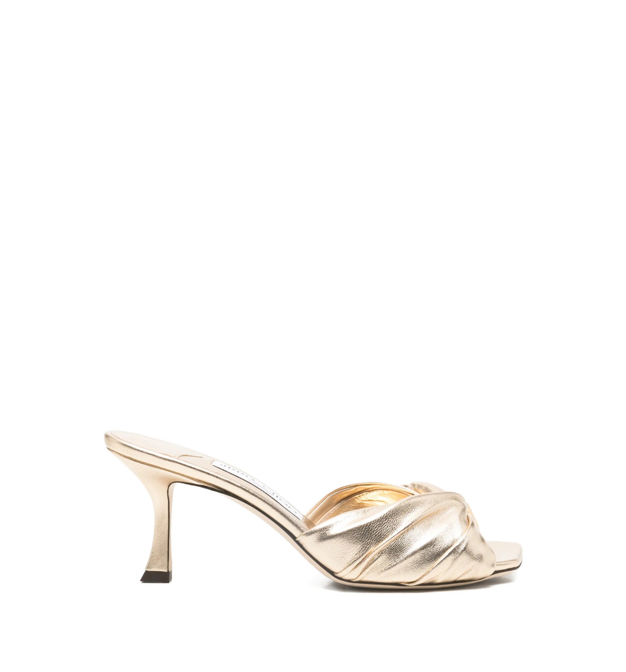 Skye Twist 70 Metallic Nappa Mules