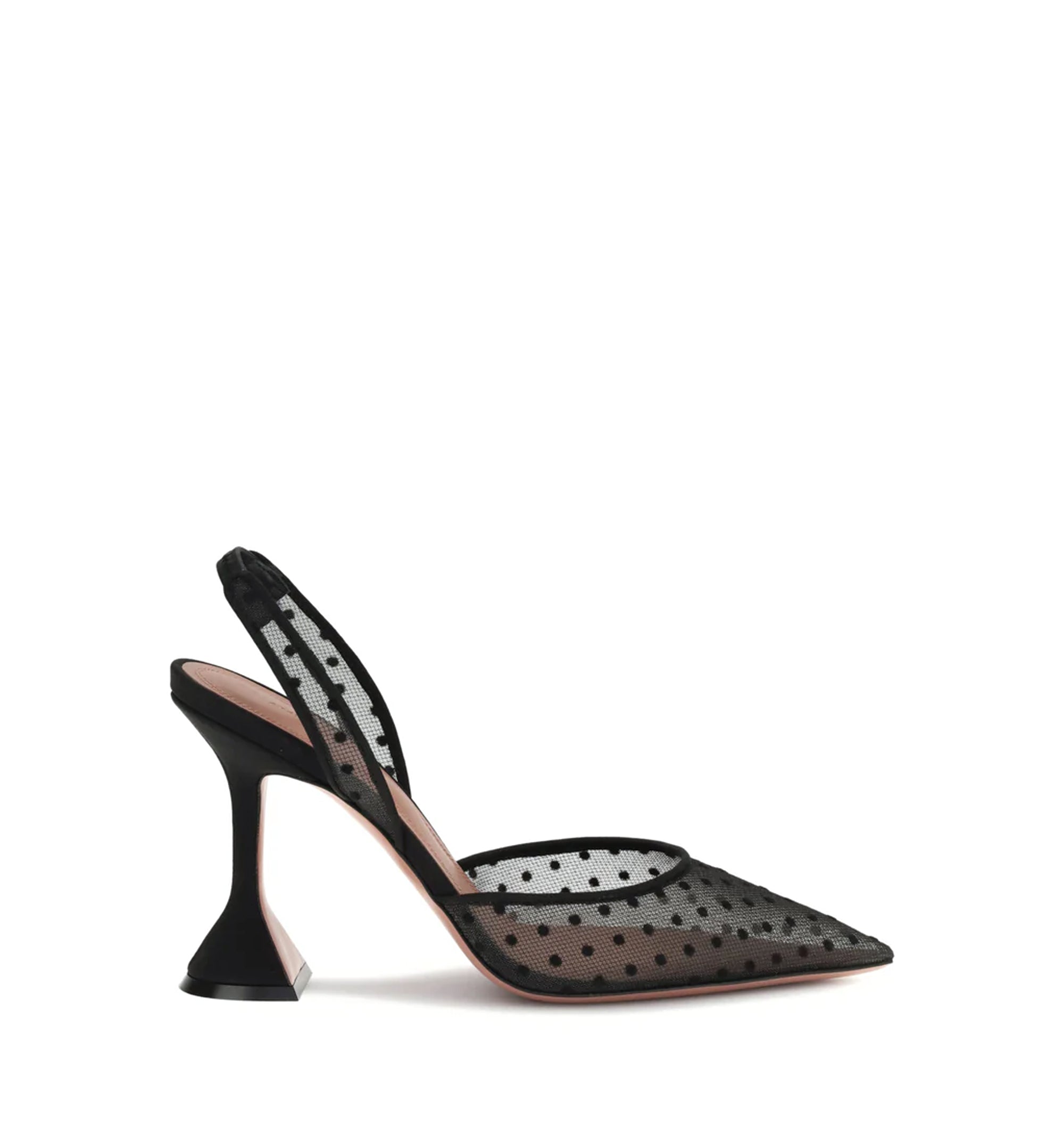 Holli Sling 95 Polka-Dot Mesh Slingback Pumps