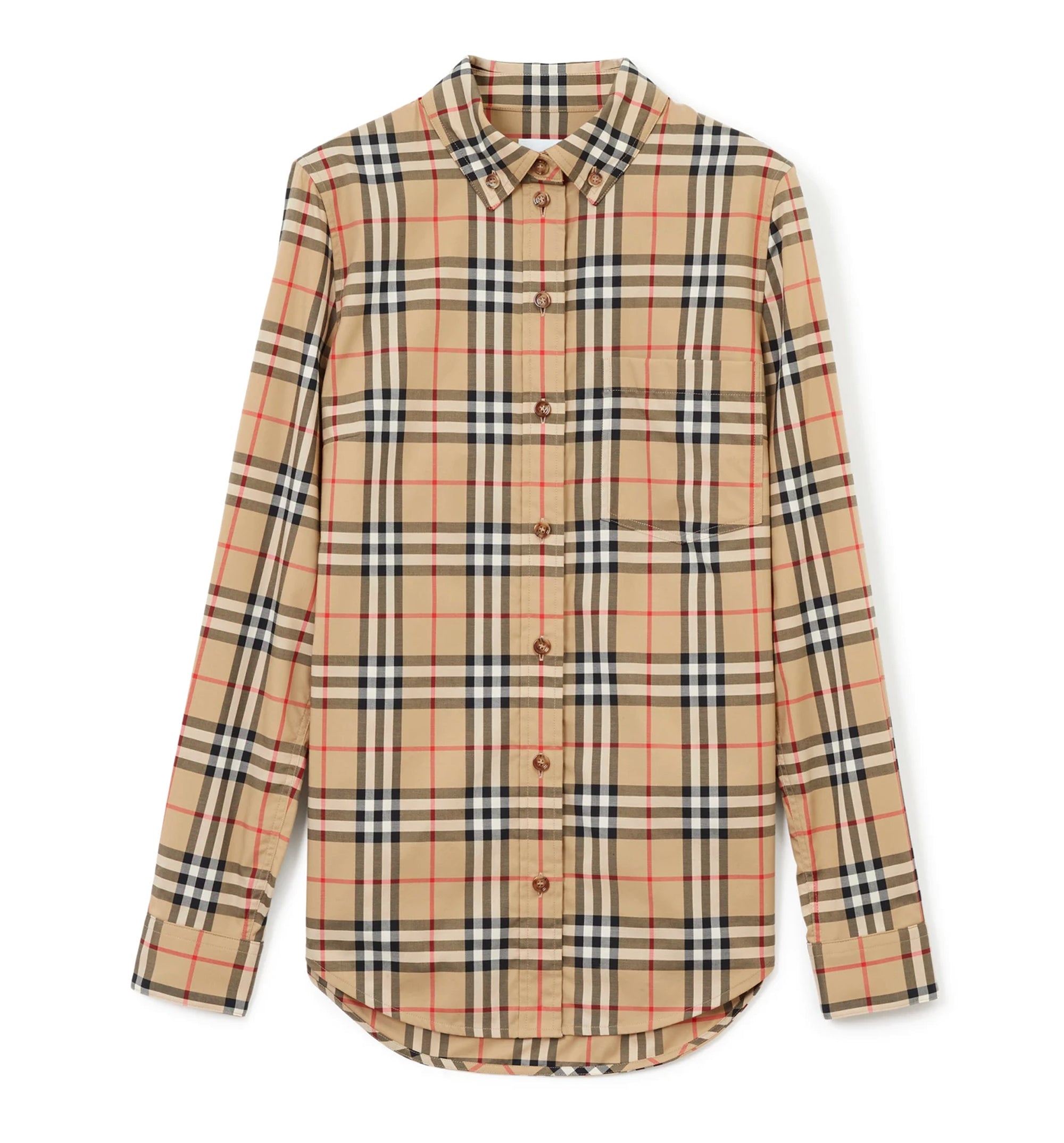 Check Cotton Poplin Shirt