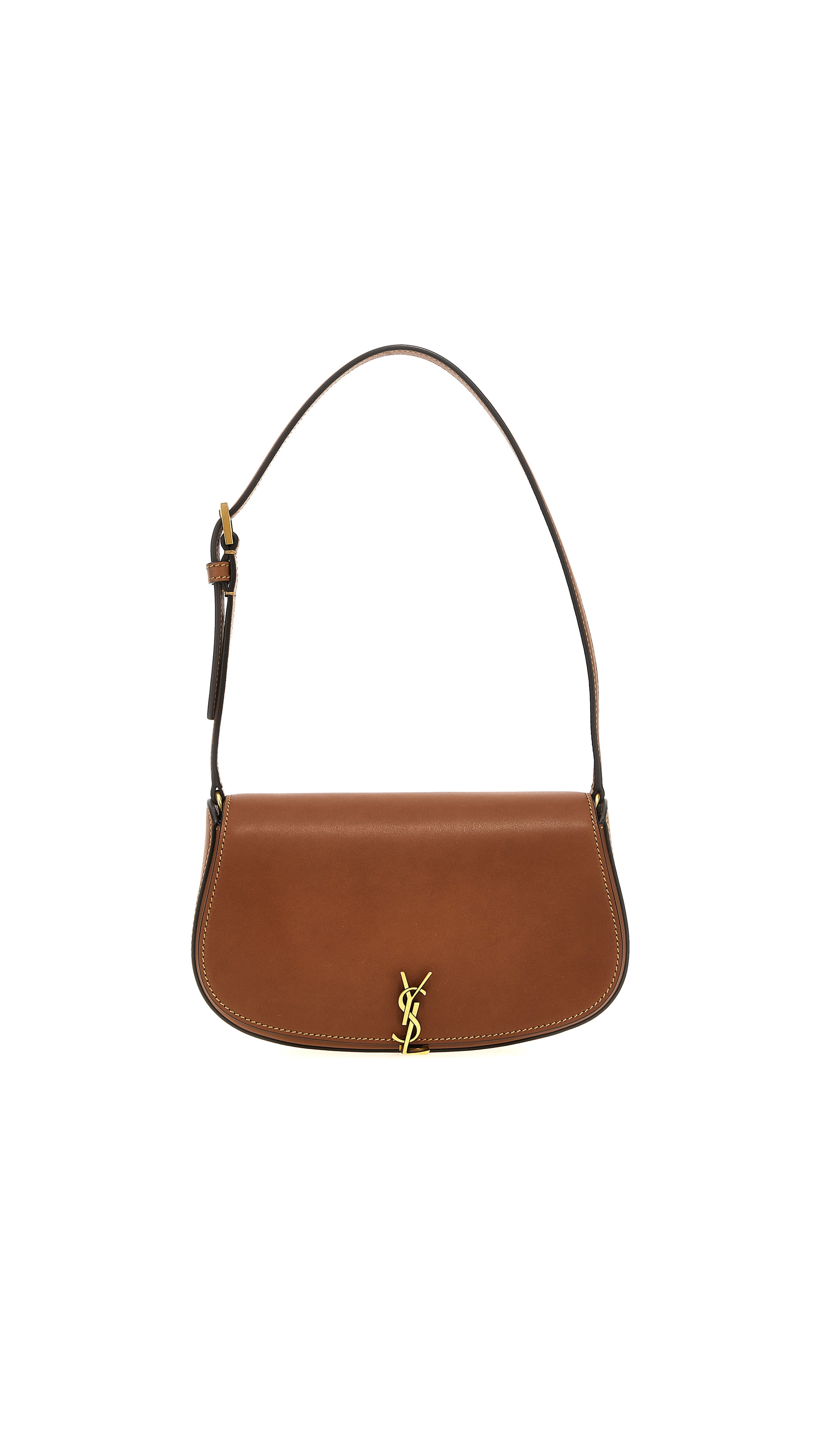 Mini Voltaire Bag in Smooth Leather - Amber