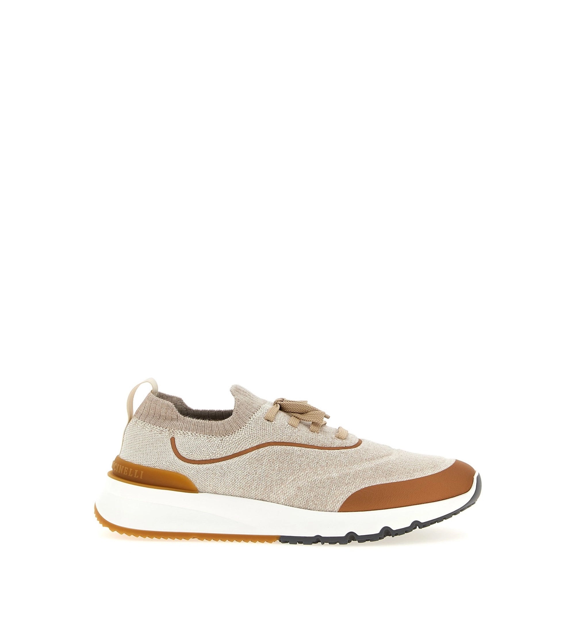 Techno Cotton Knit Runners with Heat-Bonded Details